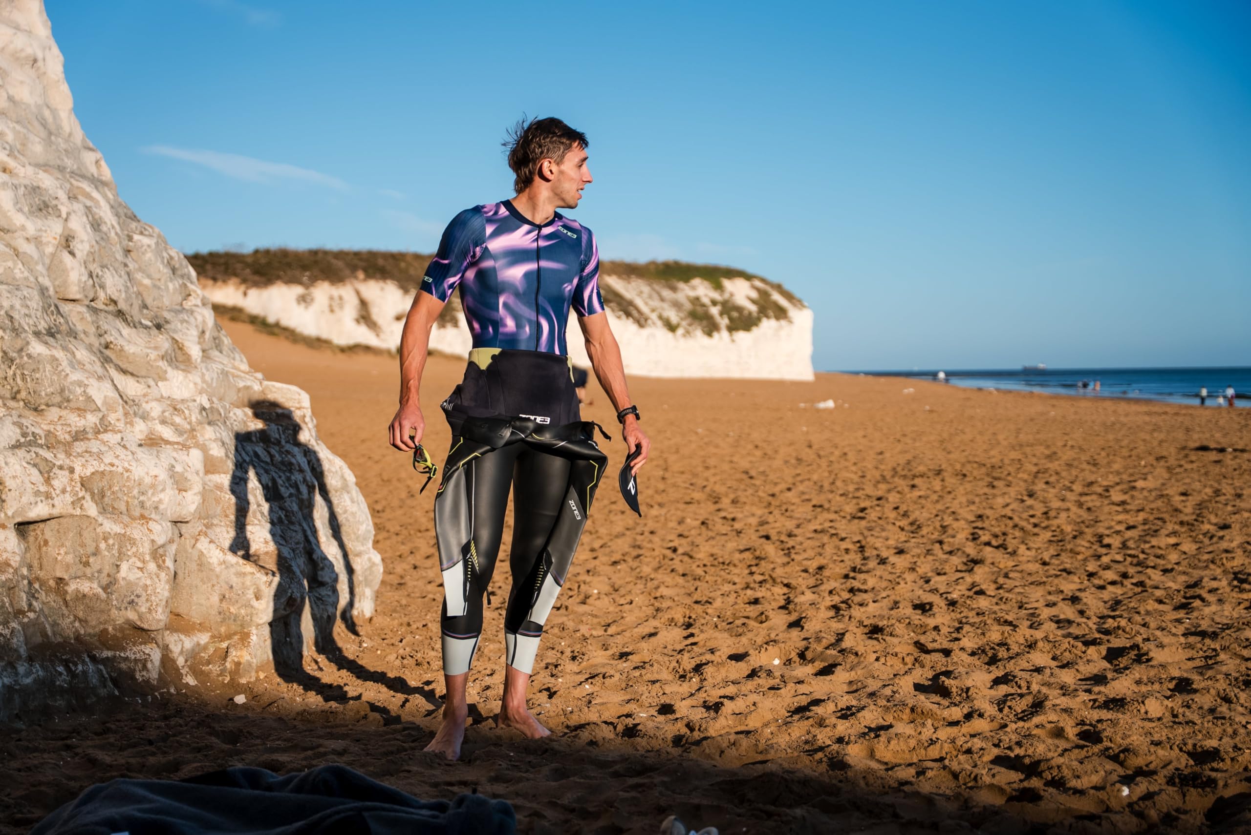 ZONE3 Herren Activate+ Kurzarm Tri Suit - Performance Einteiler für Triathlon Training & Rennen