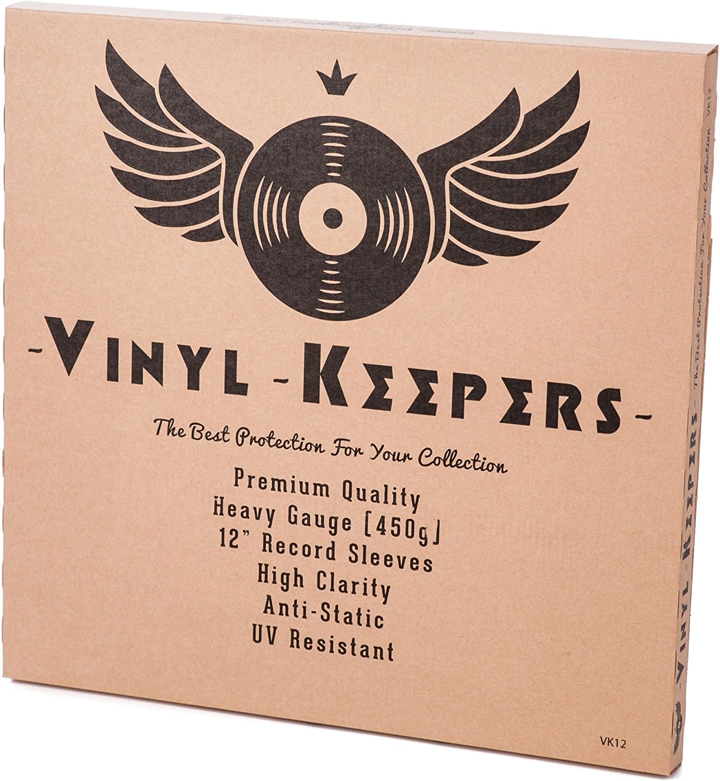 100 x 12" Anti Static Super Slippy UV resistant 450g Vinyl Keepers Polythene Record Sleeves