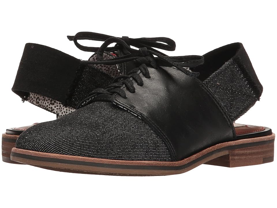 

ED Ellen DeGeneres Lavanah (Black/Denim Leather) Women's Lace up casual Shoes