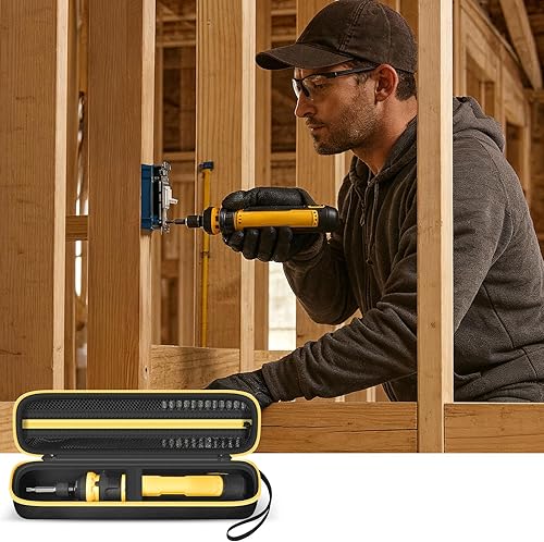 Miniatura 9 de Funda compatible con DEWALT 8V MAX inalámbrica para kit de destornilladores DWHT66719, soporte de almacenamiento de destornilladores con bolsillo de