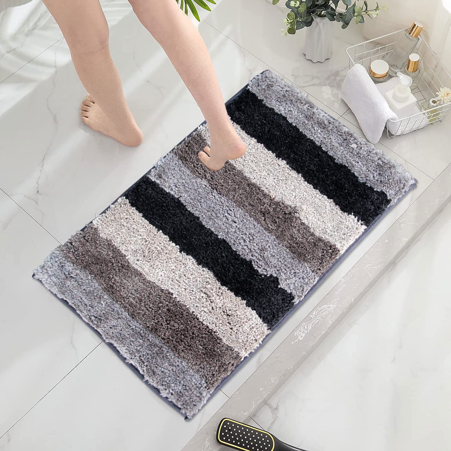 LUXE HOME INTERNATIONAL Rectangular Bathmat 2500 Gsm Microfiber Anti Skid Slip Water Absorbent Machine Washable&Quick Dry Jaricho Mats For Bathroom,Kitchen,Entrance (Shadow,45Cm X 75Cm,Pack Of 1) (B0B1T32QFB) Amazon Price History, Amazon Price Tracker