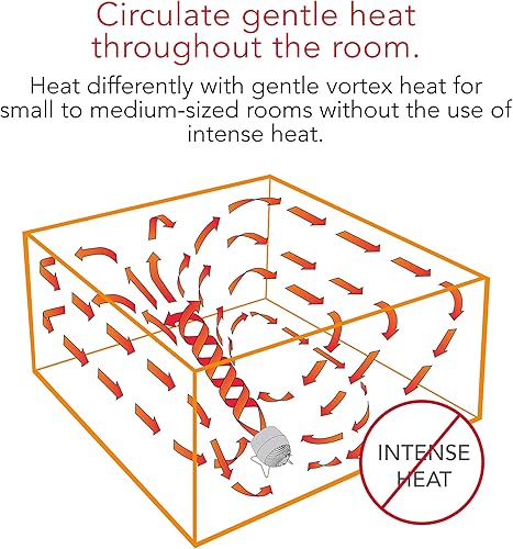 Miniatura 5 de Vornado Pivot Heat - Calentador eléctrico con 20 grados de inclinación, termostato ajustable, características de seguridad avanzadas, para el hogar