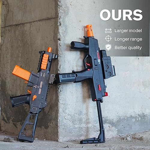 Miniatura 6 de Cuerpo automático de nailon, pistola eléctrica de espuma de 170 FPS, capacidad de disparo al aire libre, edad 18+ (MPlight9)