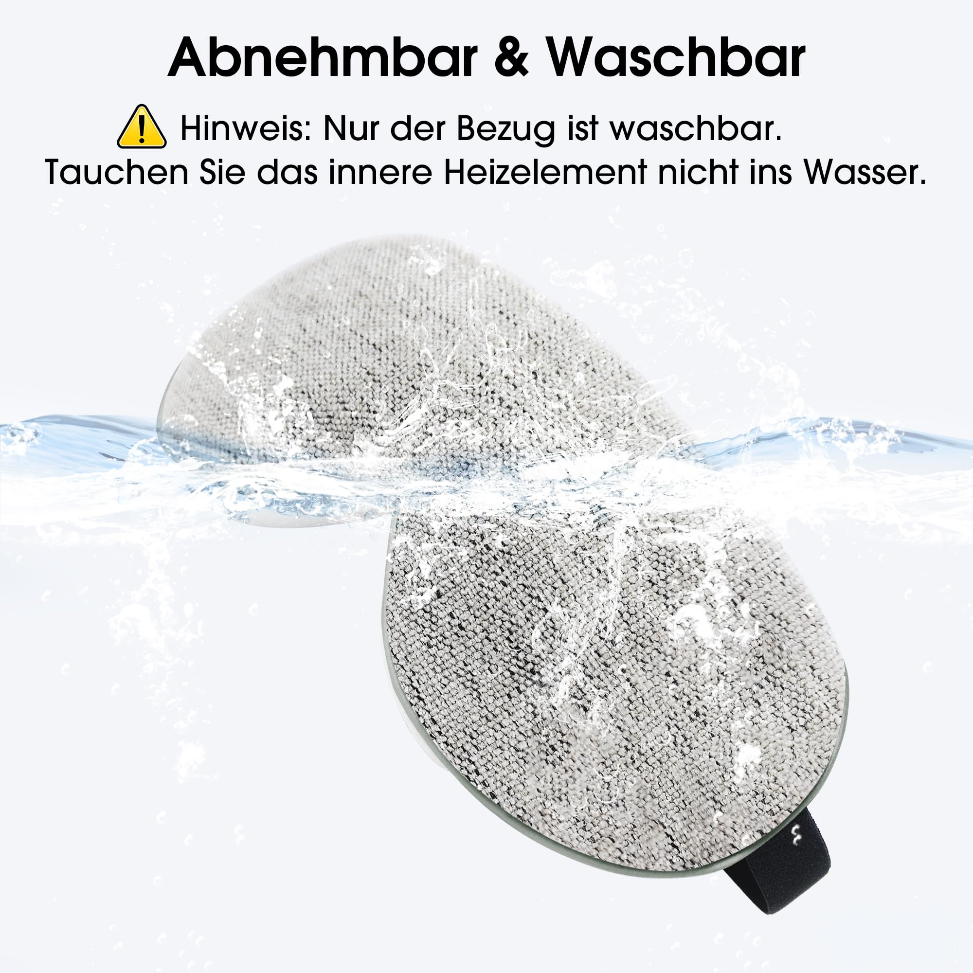 EASICUTI Augenmaske Wärmend, Kabellose WäRme-Augenkompresse Bei Trockenen Augen, Blepharitis & Gerstenkorn, Schlafverbesserung, 4 Temperaturstufen & Timer, Waschbarer Schlafmaske für Herren & Frauen