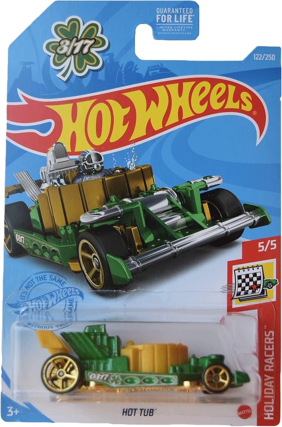 Hot Wheels Hot Tub, Holiday Racers 5/5 [Green/Gold] 122/250