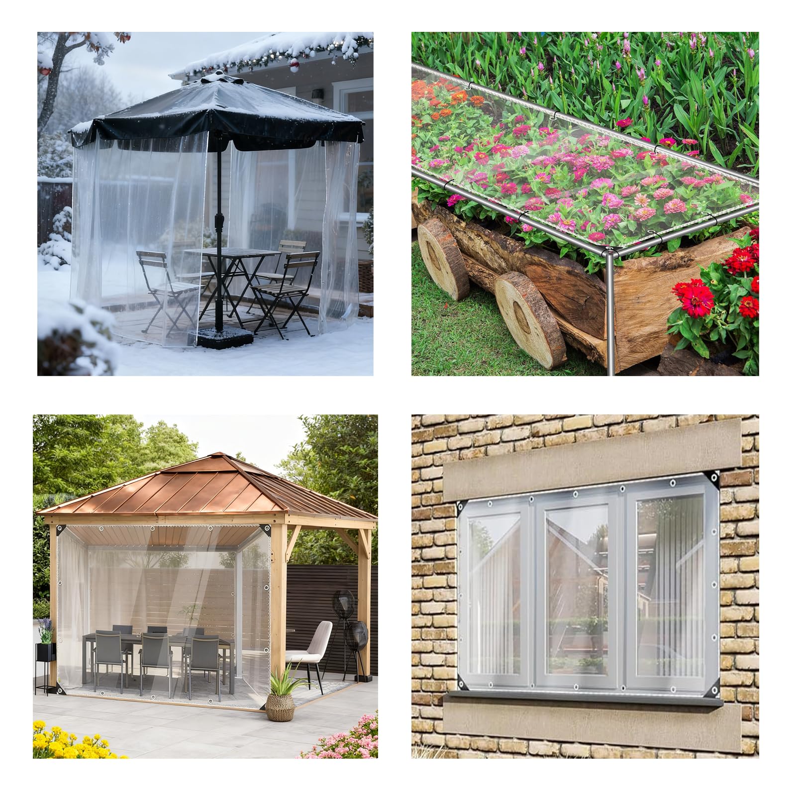 Transparant Dekzeil 60 x 180 cm Uv-Bestendige Weerbestendig Transparant Pvc-Zeildoek Duurzamer Opvouwbaar Voor Buiten, Windscherm, Plantenisolatie, Stofdicht, Hondenhok, A Transparant Dekzeil 60 x 180 cm Uv-Bestendige Weerbestendig Transparant Pvc-Zeildoek Duurzamer Opvouwbaar Voor Buiten, Windscherm, Plantenisolatie, Stofdicht, Hondenhok, A