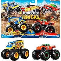 Hot Wheels Monster Trucks Demolition Doubles , confezione da 2 con diversi modelli