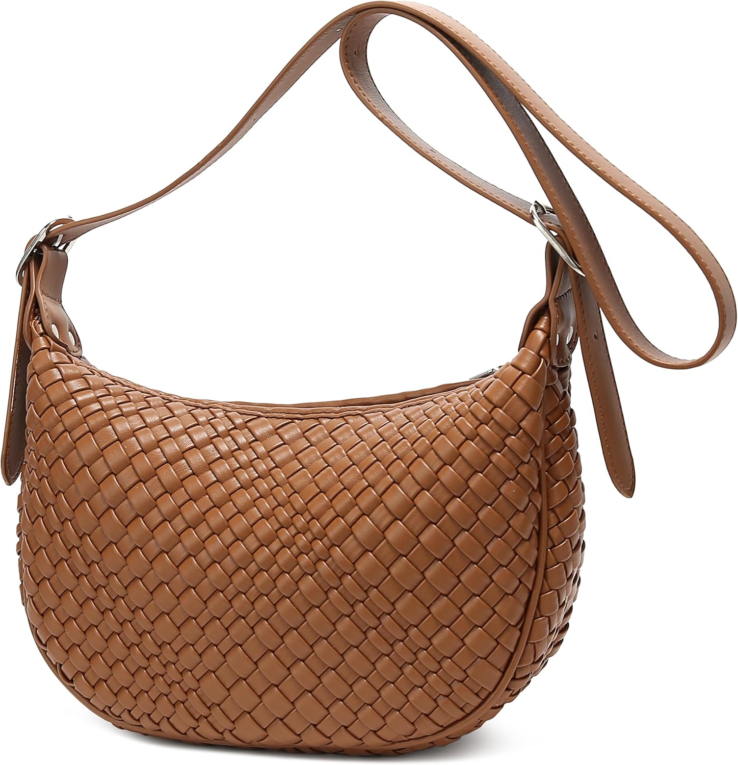 Queenoris Small Shoulder Bag for Women Cute Vegan Leather Clutch Purses and Handbags Trendy Crossbody Purses for Work travel