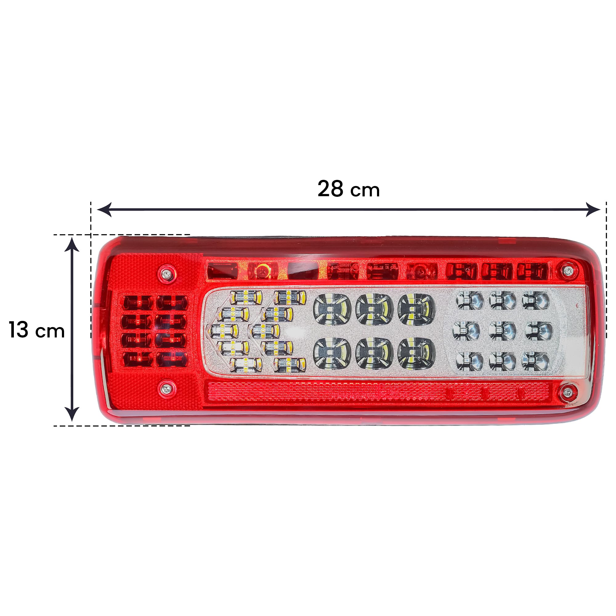 LONGLING Feu arrière gauche LED 24 V Feu arrière court pour Volvo Camion FH FM FL FE Renault Camion modèles T K D C