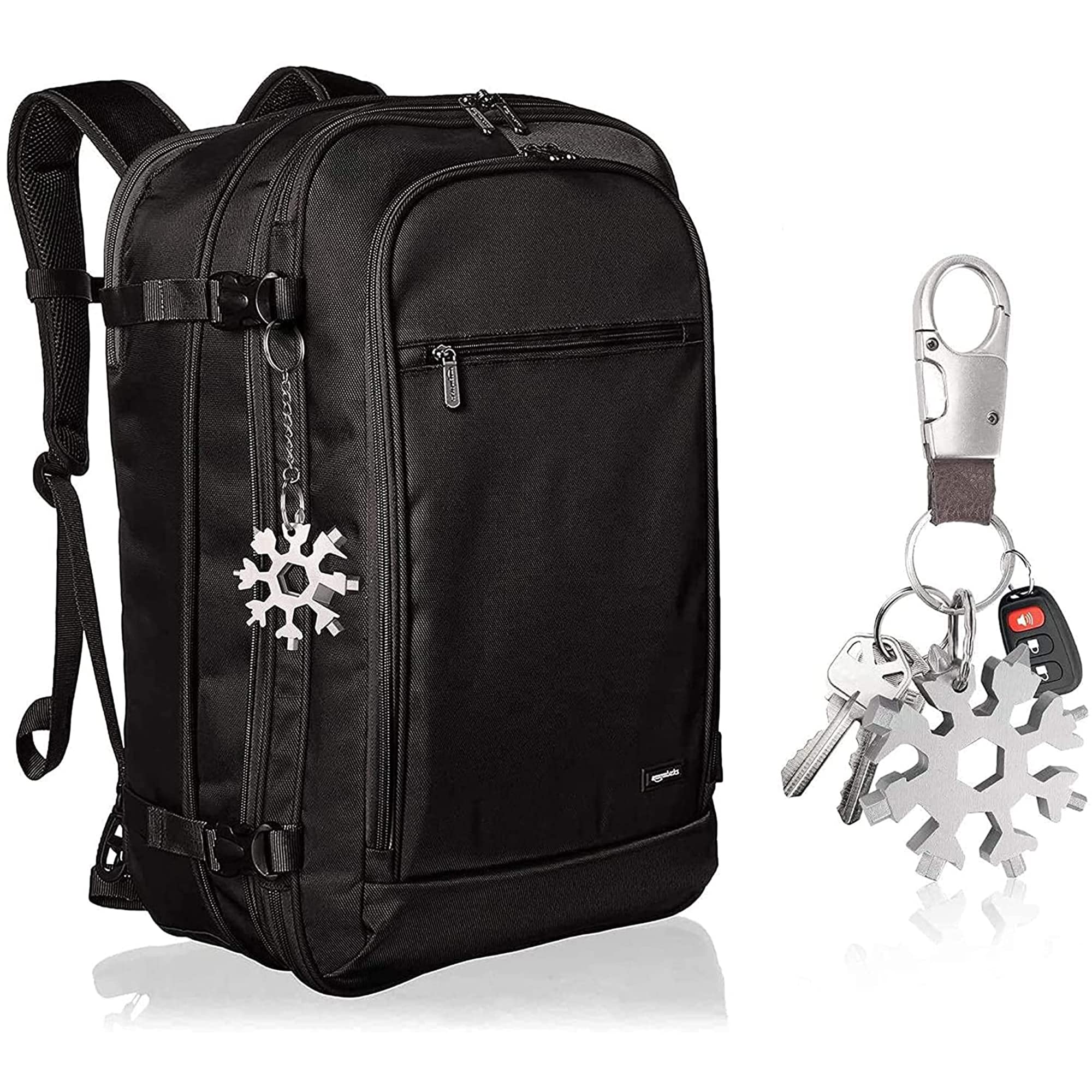 Multifunctional Snowflake 18 in 1 Tool Multi Tool Key-Chain-Screwdriver, Bottle Opener Tool Fits for Campers, Hikers, Bikers or Householder 4