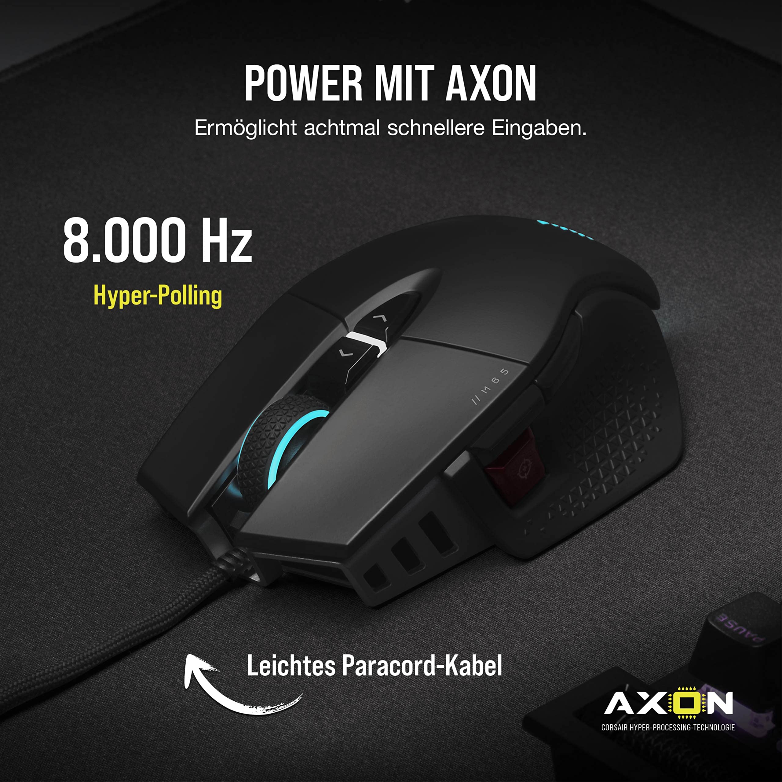 Corsair M65 RGB Ultra Wired Tunable FPS Gaming Mouse Schwarz