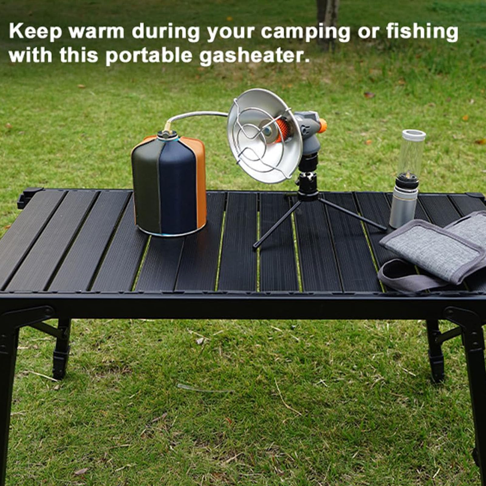 Trépied de Chauffage à gaz Portable d ' extérieur, Pliable pour réservoirs de gaz, pour Camping, randonnée, activité hivernale