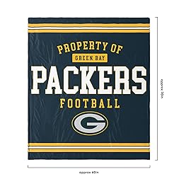 FOCO Green Bay Packers NFL Team Property Of Sherpa Fleece Blanket