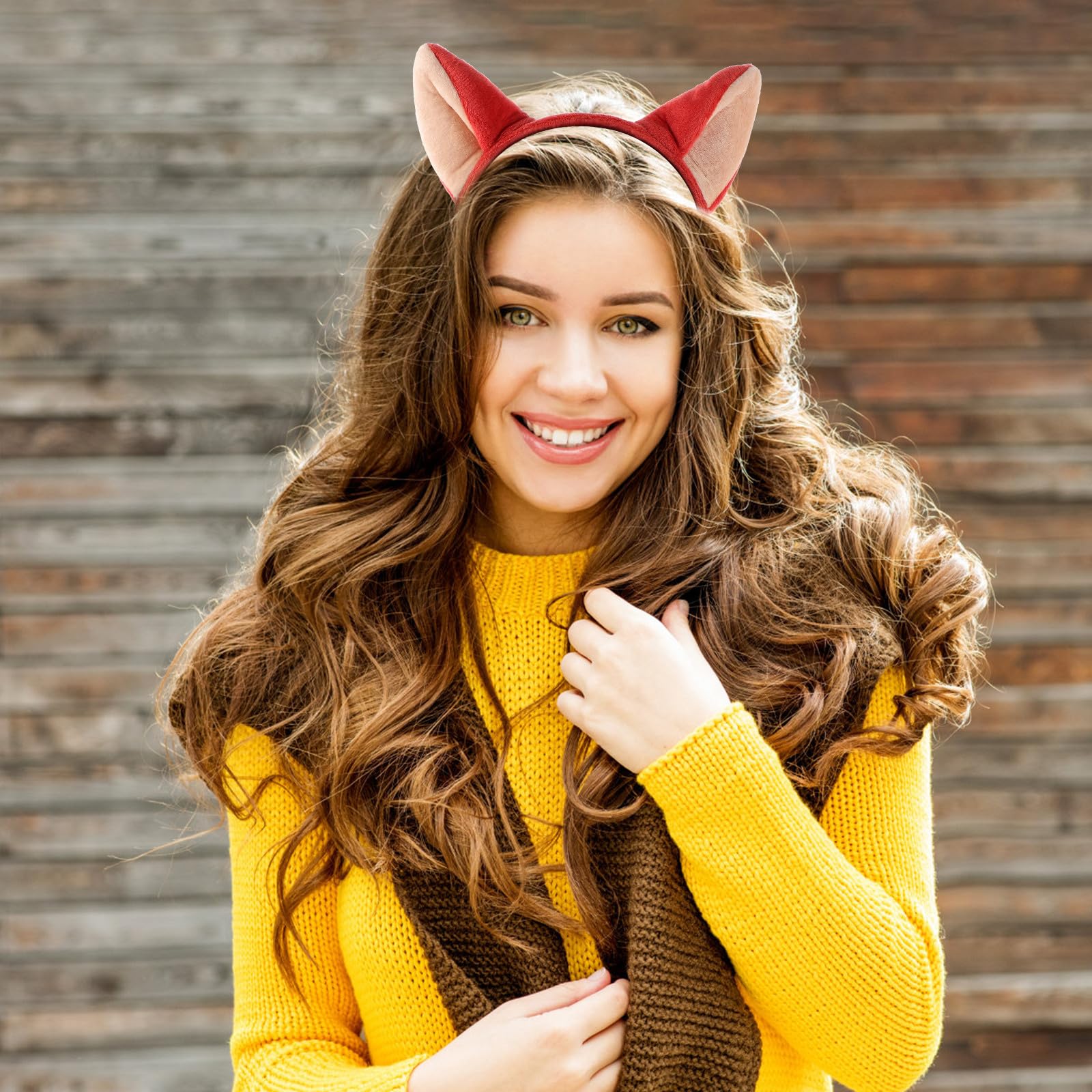 Hemobllo Serrage-tête en Éponge Composite Léger et Facile à Porter pour Fille Oreilles de Renard Mignon Accessoire Cheveux Chic pour Fête Costumée