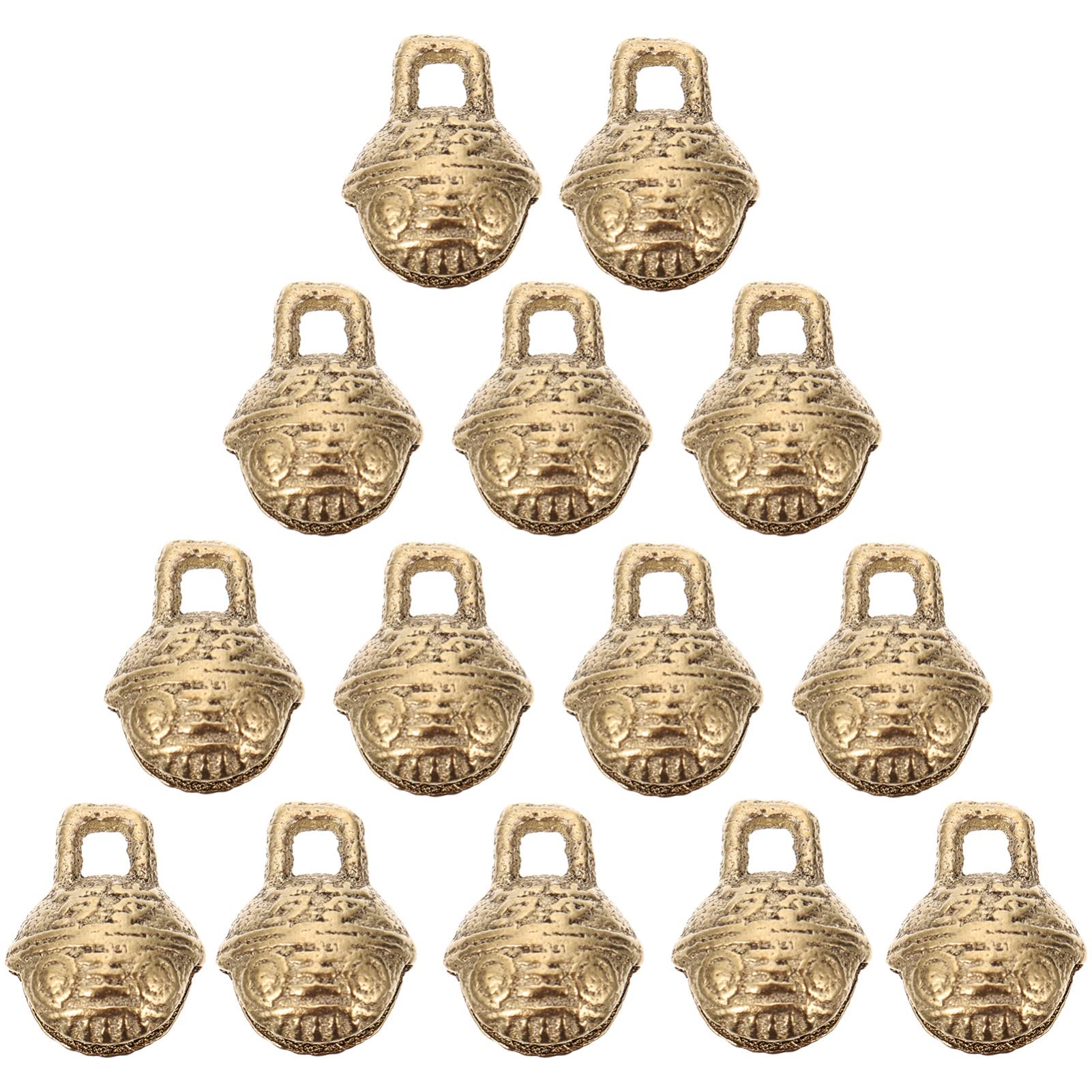 Sewroro Vintage Decor 30Pcs Vintage Copper Bells Tibetan Brass Bells Charms Pendants Bronze Jingle Bell Fengshui Bells Craft Bells for Pet Bell Dog Collar Bells Crafting Home Door Decor Car Decor