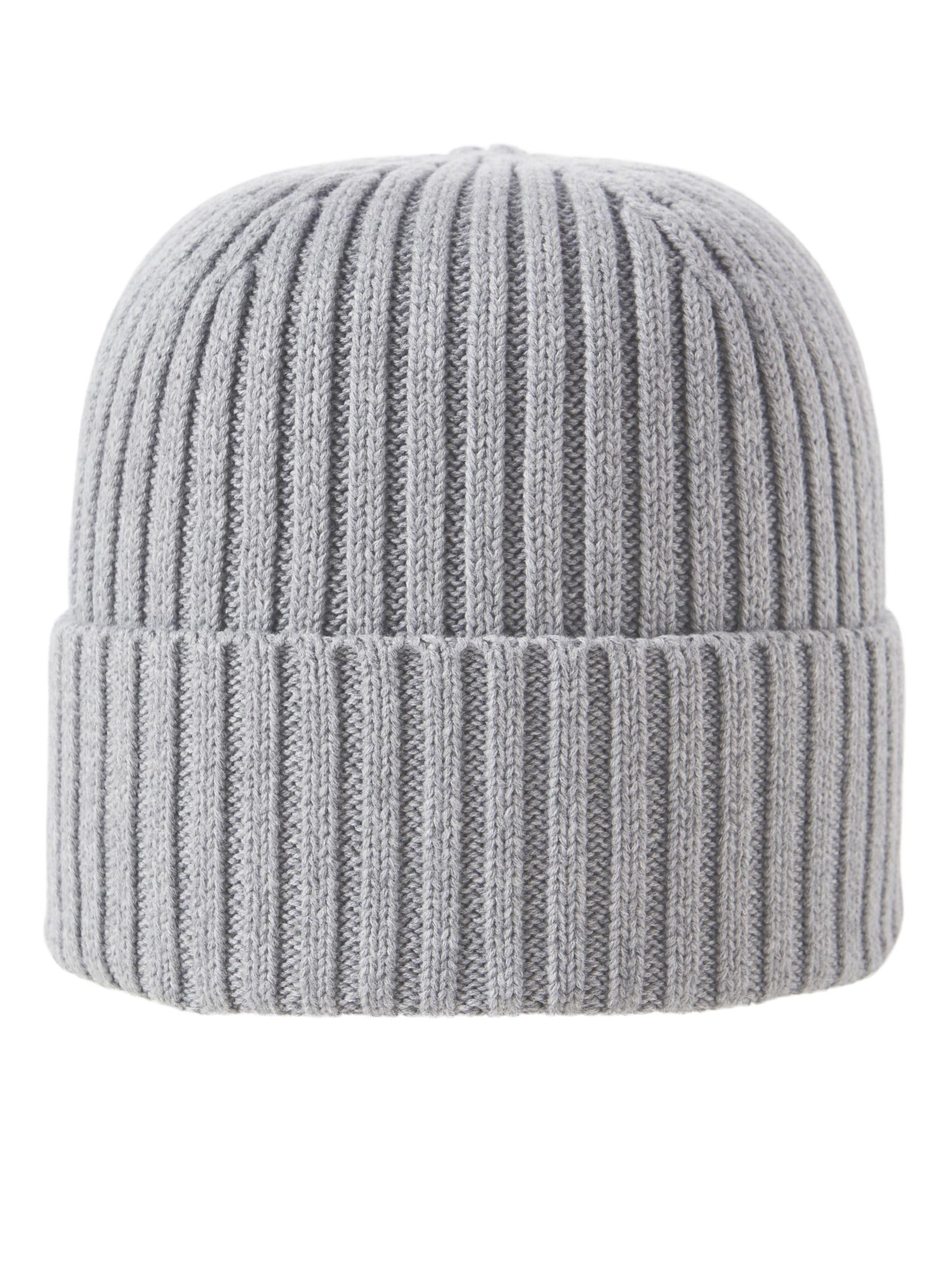 Jack And Jones Men's Grey Cotton Beanie in Size Mens, Sports Direct