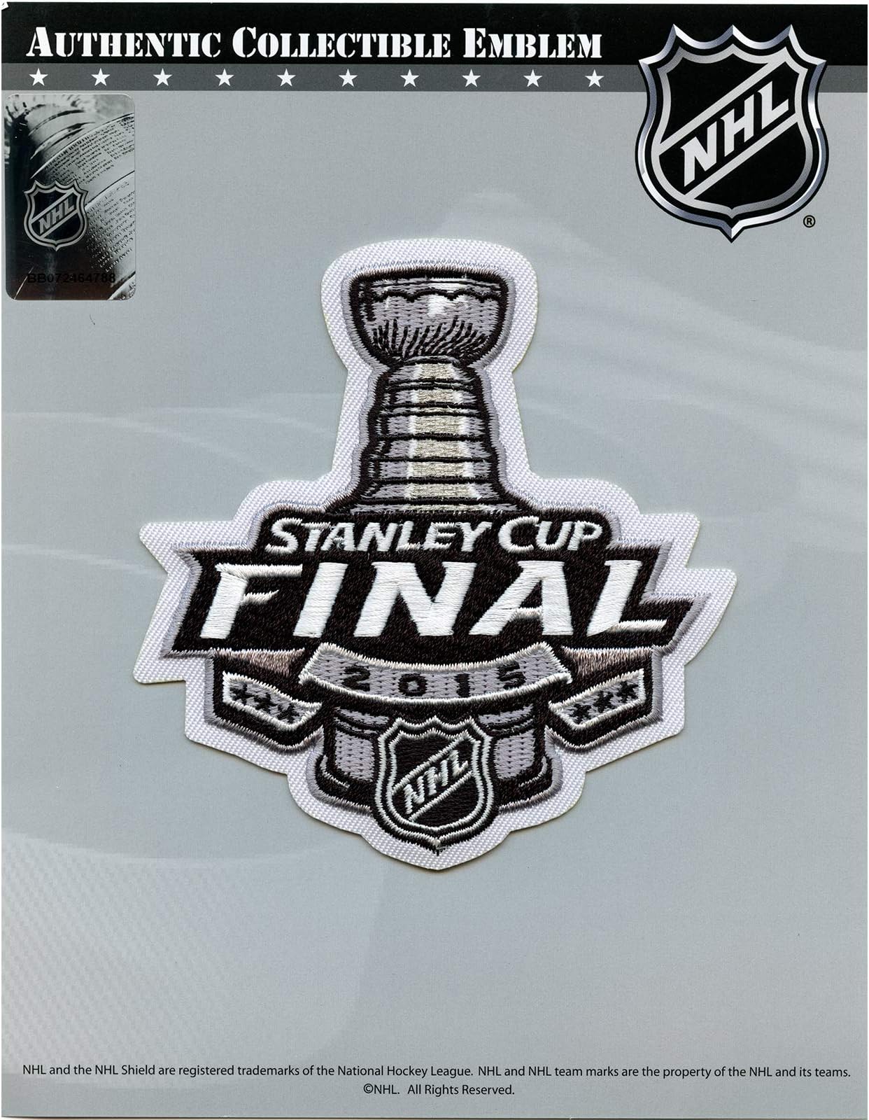 2015 NHL Stanley Cup Final Champions Logo Jersey Patch Chicago Blackhawks vs. Tampa Bay Lightning
