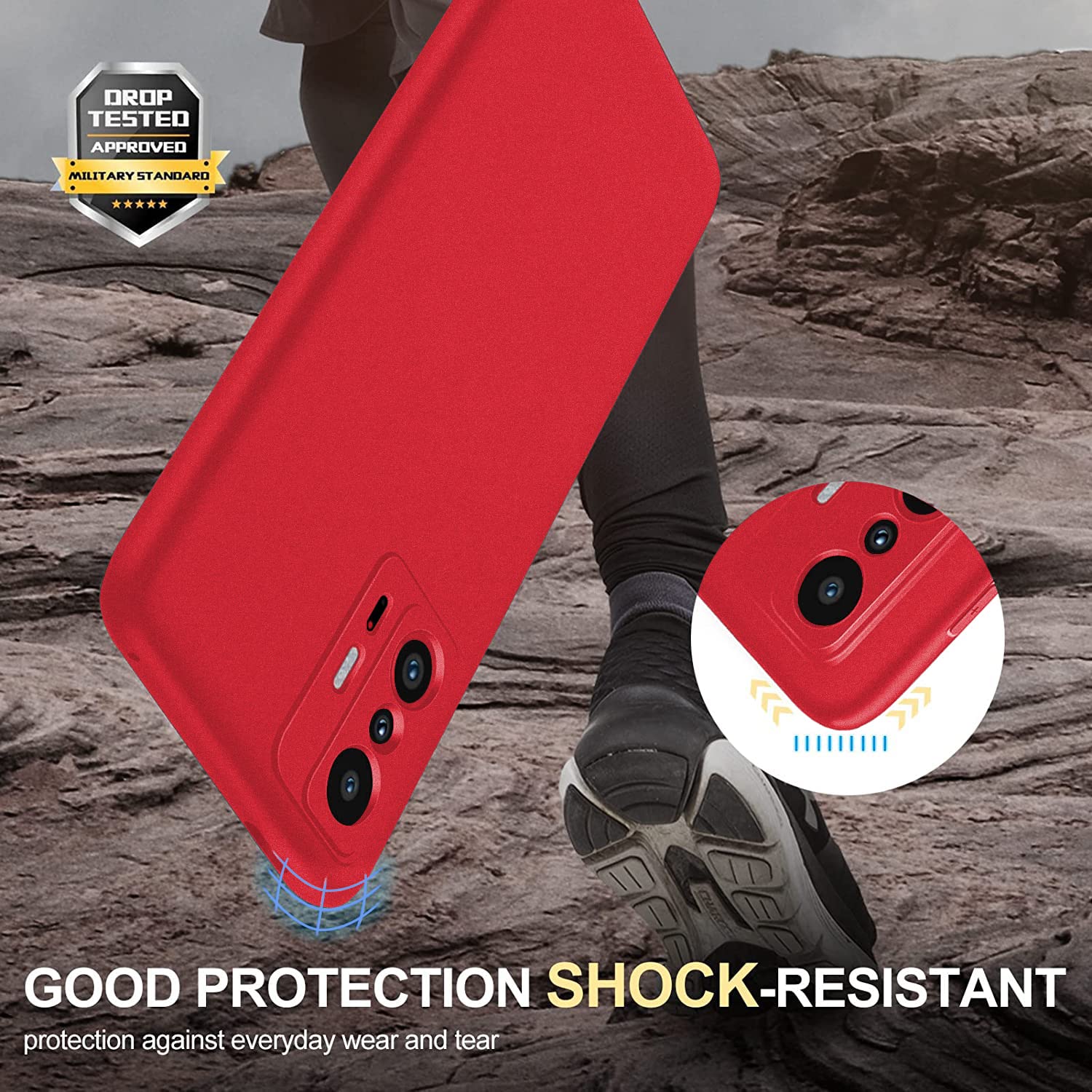 Handyhülle Für Xiaomi 11T / 11T Pro – Weiches Silikon, Stoßfest, Mit Kameraschutz, Rotwein