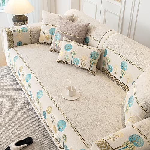 Miniatura 9 de Funda Bohemia para Sofá, Fundas para Sofá Antideslizantes Lavables, Fundas para Sofá de Chenilla Acolchadas, Fundas Bohemias para Sofá, Protector de
