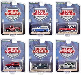 Blue Collar Collection Set of 6 Pieces Series 12 1/64 Diecast Model Cars by Greenlight 35260SET