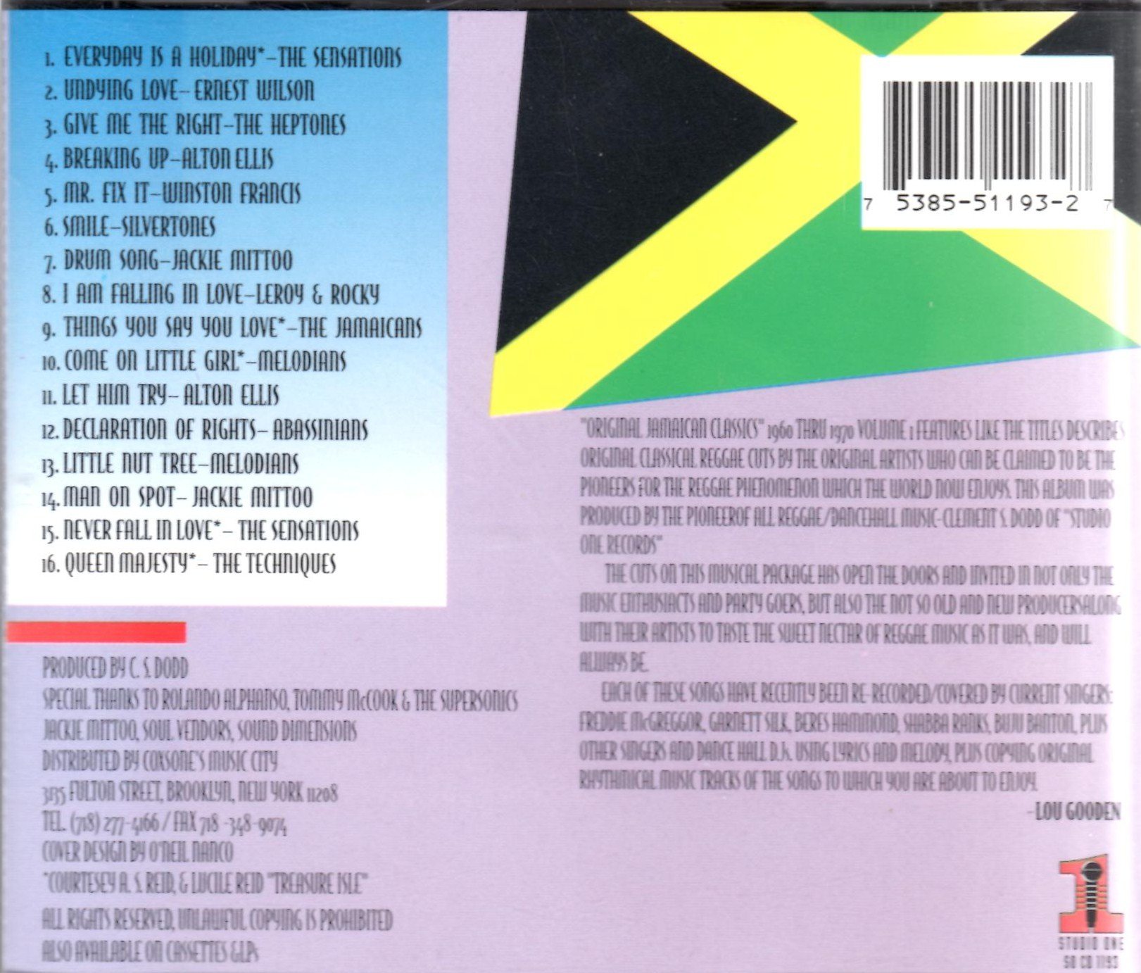 Original Jamaican Classics V1