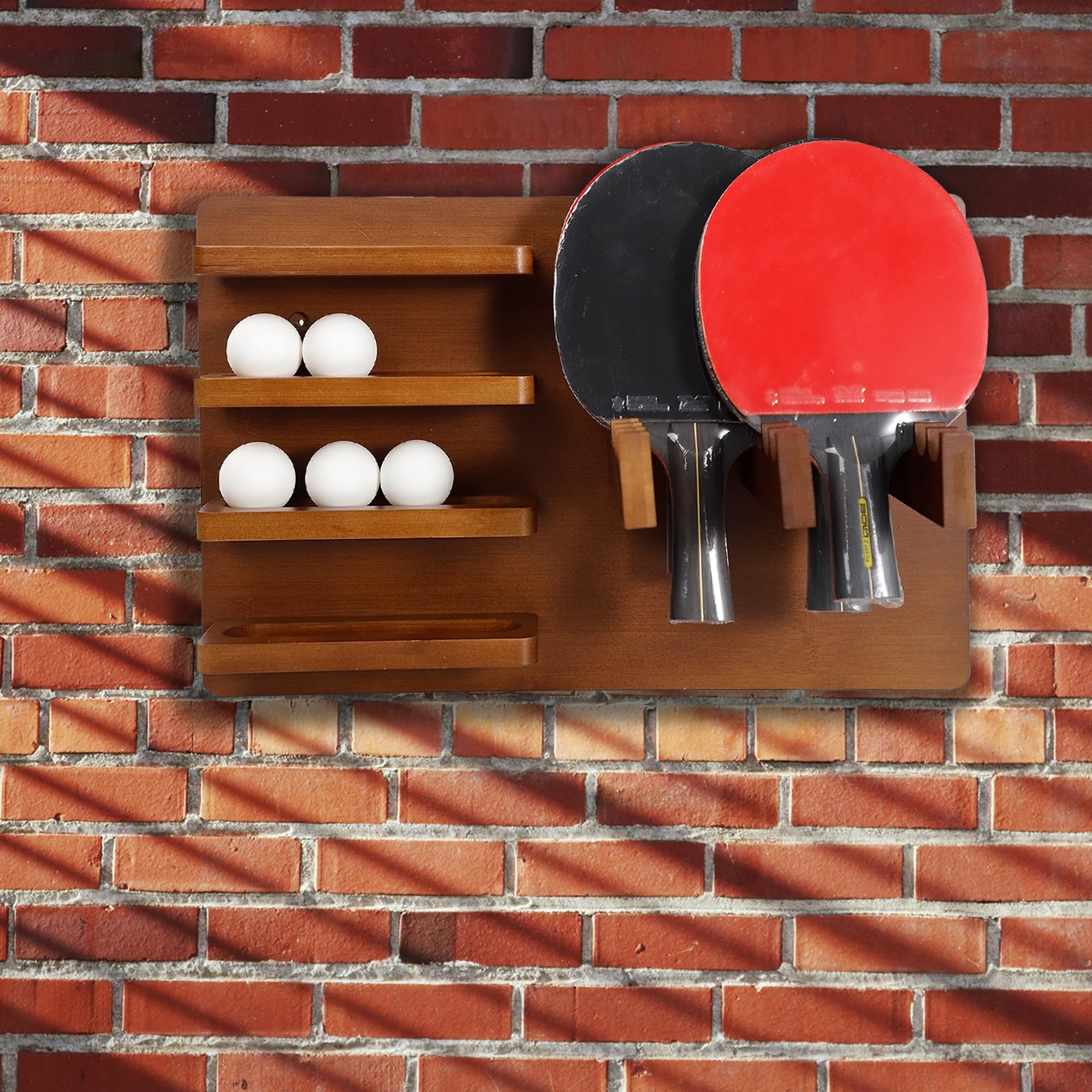 Table Tennis Racket Display Storage Ikkle Ping Pong Paddle Wall Rack ...