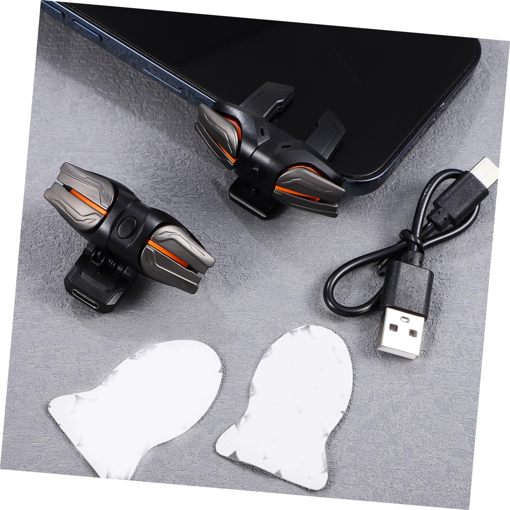 LIFKICH Mobile Spielcontroller Auslöser Satz mit Stabilem ABS Kunststoff und Non Blockierendem Design Kompatibel für Smartphones Inklusive Handschuhe für Präzises Gaming Zubehör
