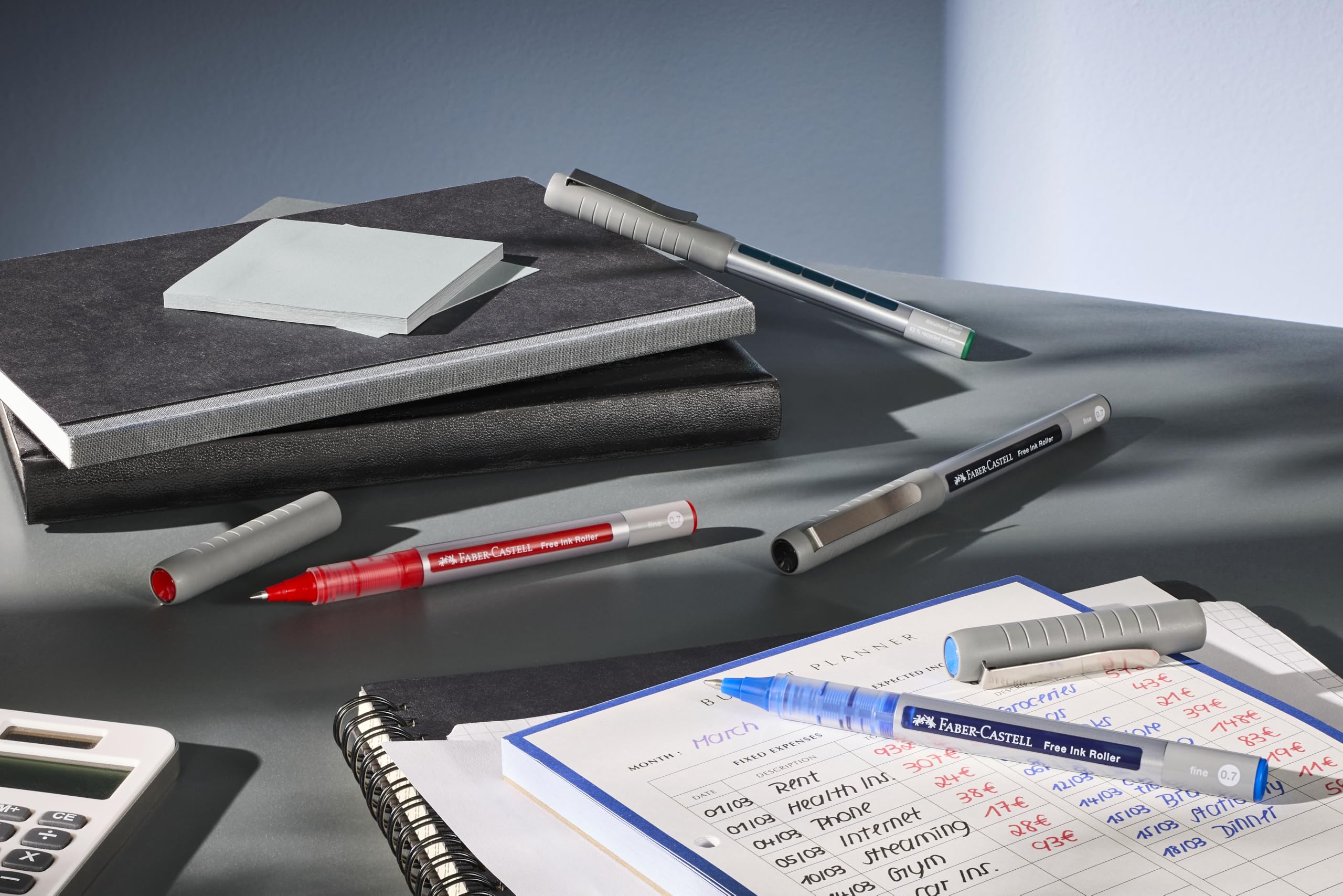 Amazon.com: Faber-Castell Free Ink Roller Pen 0.7mm - Red : Office