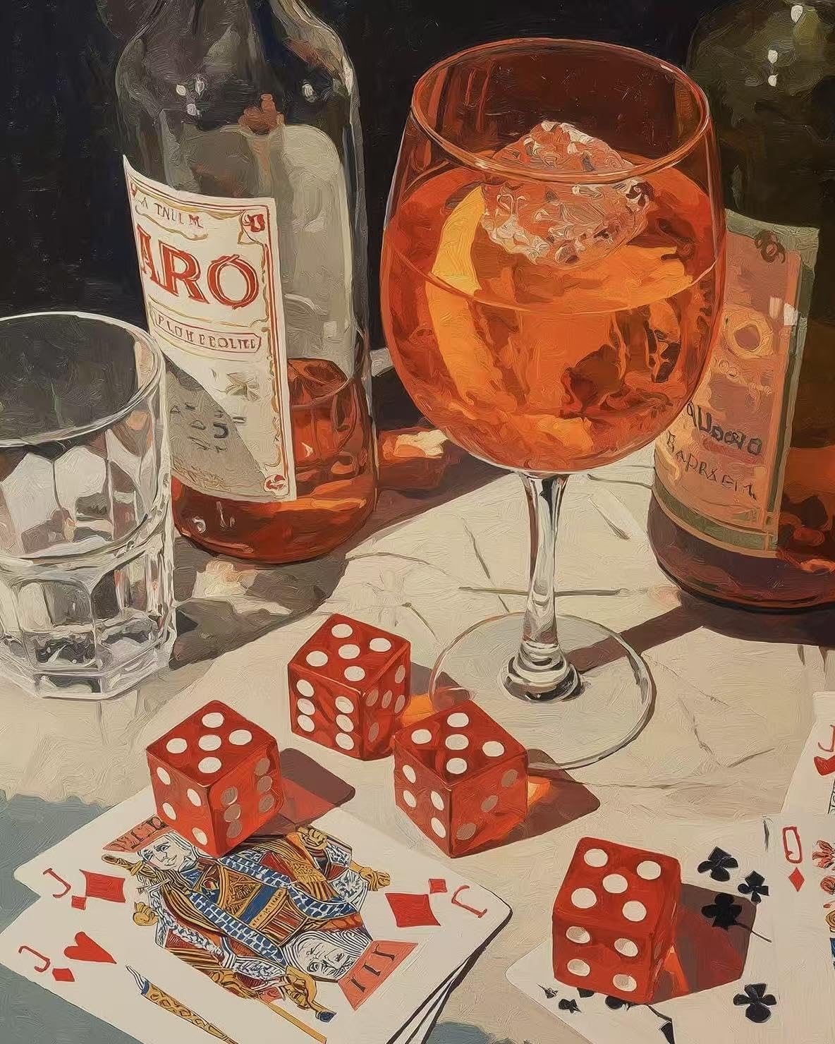 Vesmiral Cocktail Paint by Numbers for Adults 12x16 Inch