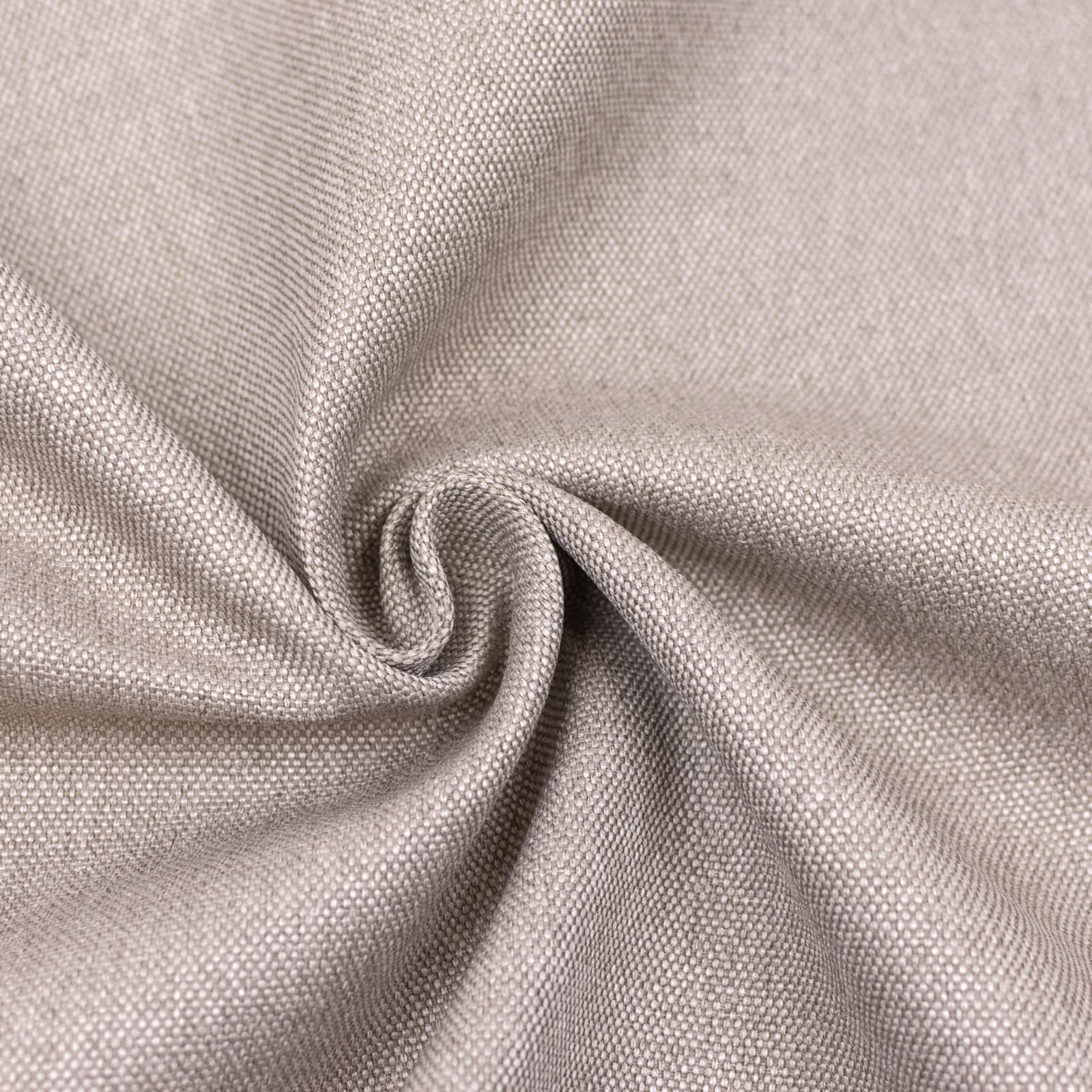 GIURI TESSUTI - Tessuto OXFORD CANVAS Idrorepellente, Antimacchia, Ideale per ARREDO e TAPPEZZERIA DI INTERNI - Altezza 140 CM (3 MT, TORTORA CHIARO)