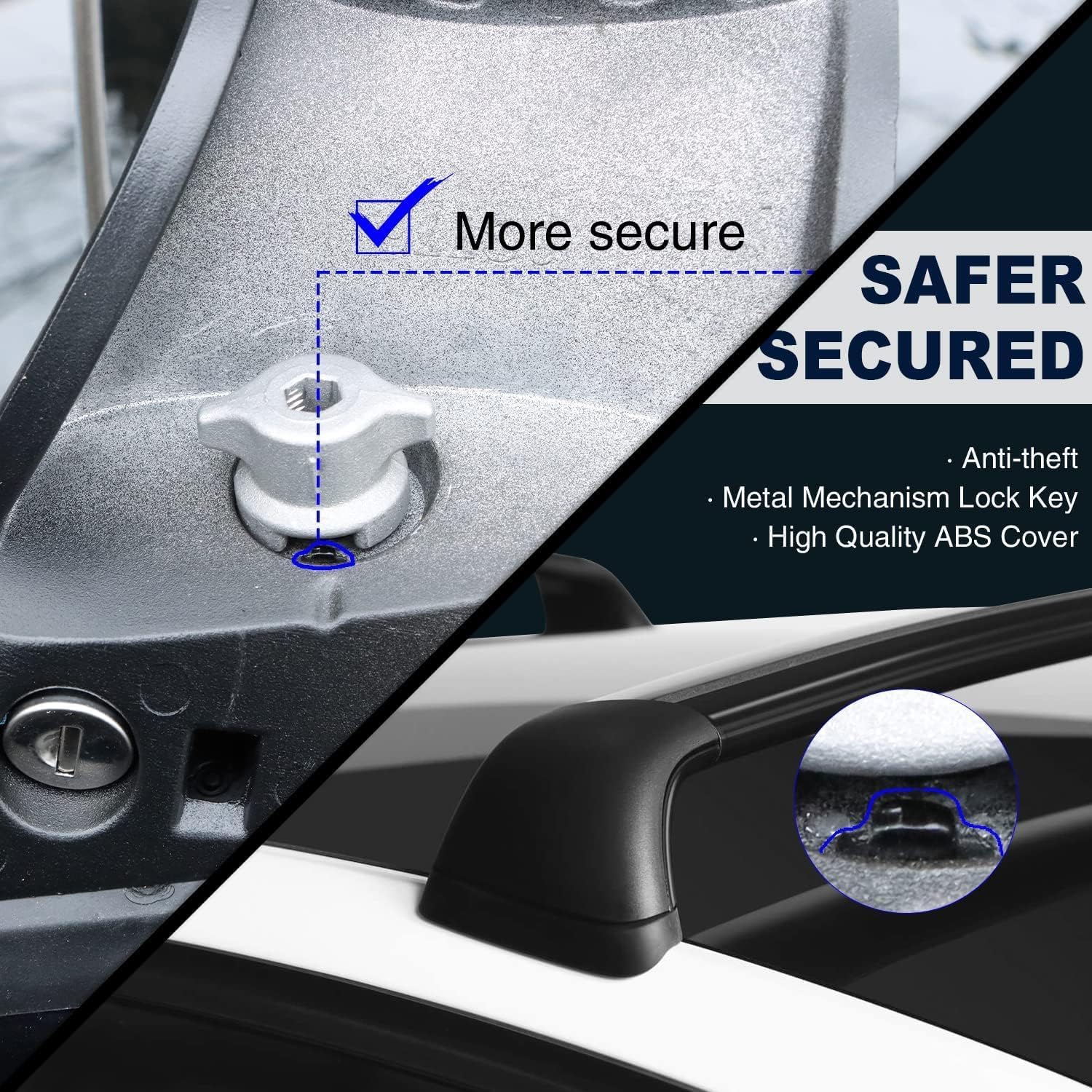 Barras de Techo transversales Premium compatibles para Tesla Model Y Juniper 2025 2026, Portaequipajes de Techo de Alta Carga para baca de Coche y portabicicletas