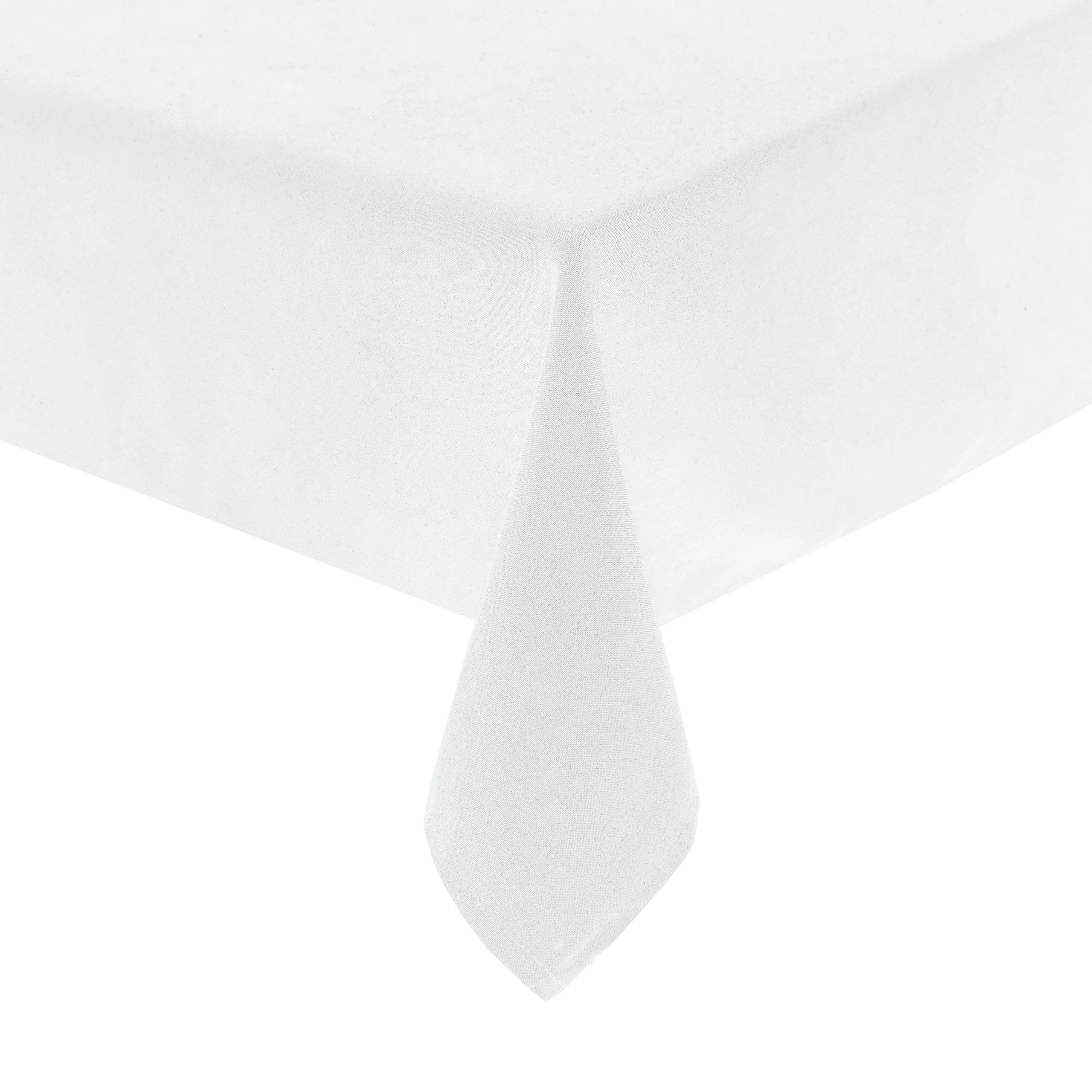 Arkwright Mariposa Spun Polyester Tablecloths - (Pack of 6) Soft, Wrinkle Resistant Square Table Cover Perfect for Parties, Holiday Dinner, Banquets, 42 x 42 in, White