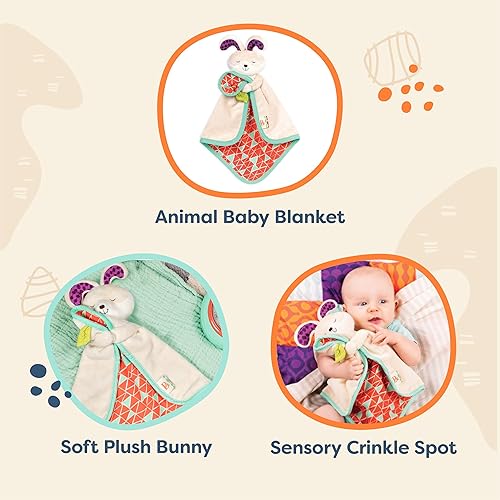 Miniatura 10 de B toys by Battat BX1565Z B Toys - B Snugglies - Manta de seguridad esponjosa Koko The Koala - Adorable manta de bebé con tela suave 125 x 825 x 25