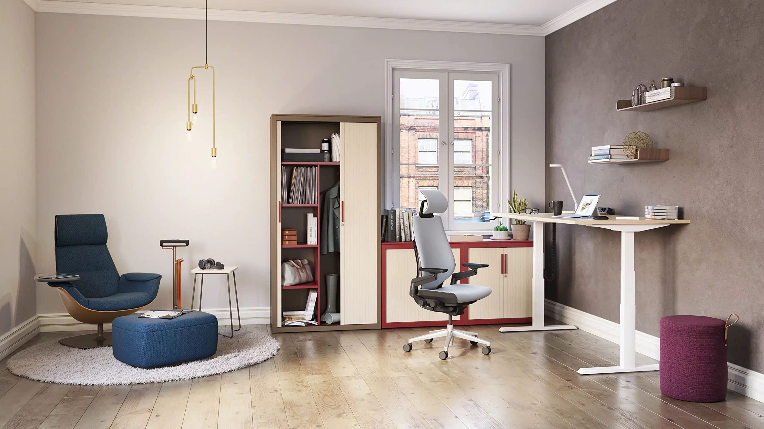 Sedia da ufficio ergonomica Steelcase Gesture con braccioli regolabili a 360°, supporto lombare 3D Live Back, poggiatesta regolabile Onyx; Prodotto in Europa | Prodotta in Francia, garanzia 12 anni, facile da montare, ruote universali, materiali premium,
