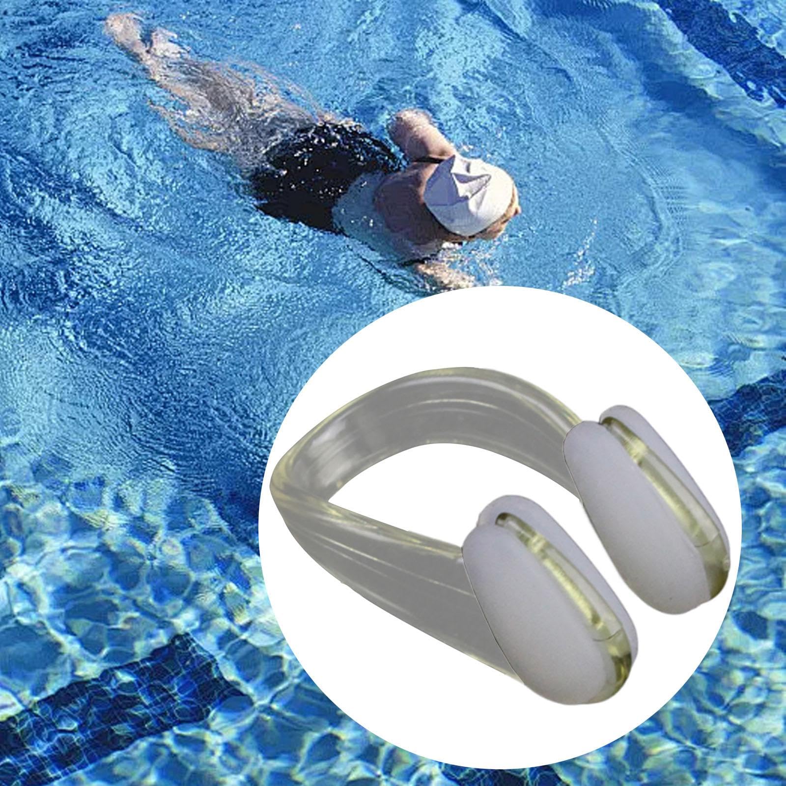 RNXRZANK 3X Nose Clip for Swimming, Nose Protector for Water Activities with Storage Box