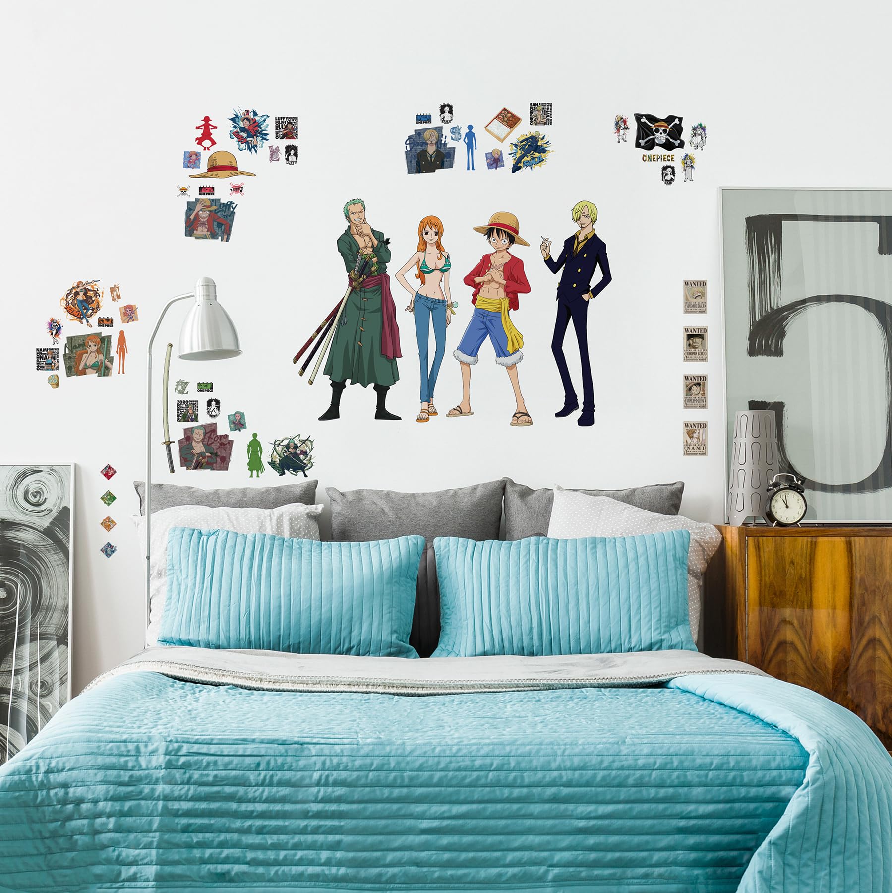 RoomMates RMK5438SCS Chapeau de Paille Une pièce Autocollant Mural, Brun