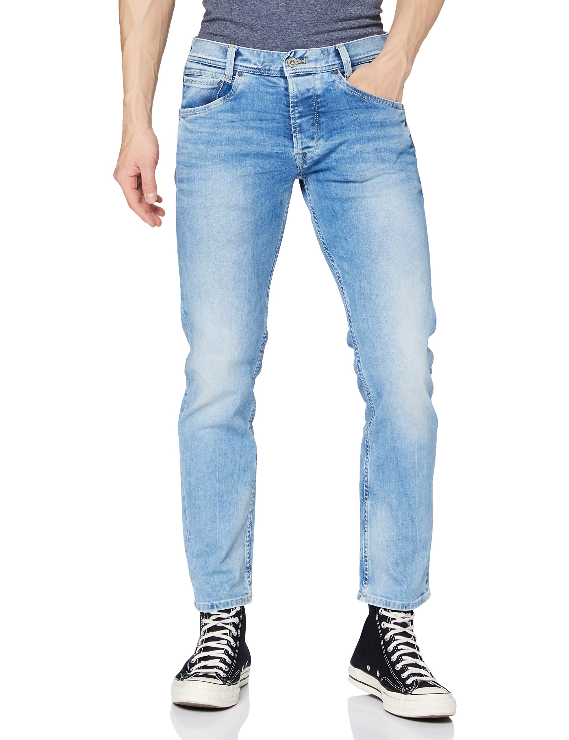 Pepe Jeans Men's Slim Plain or unicolor Jeans