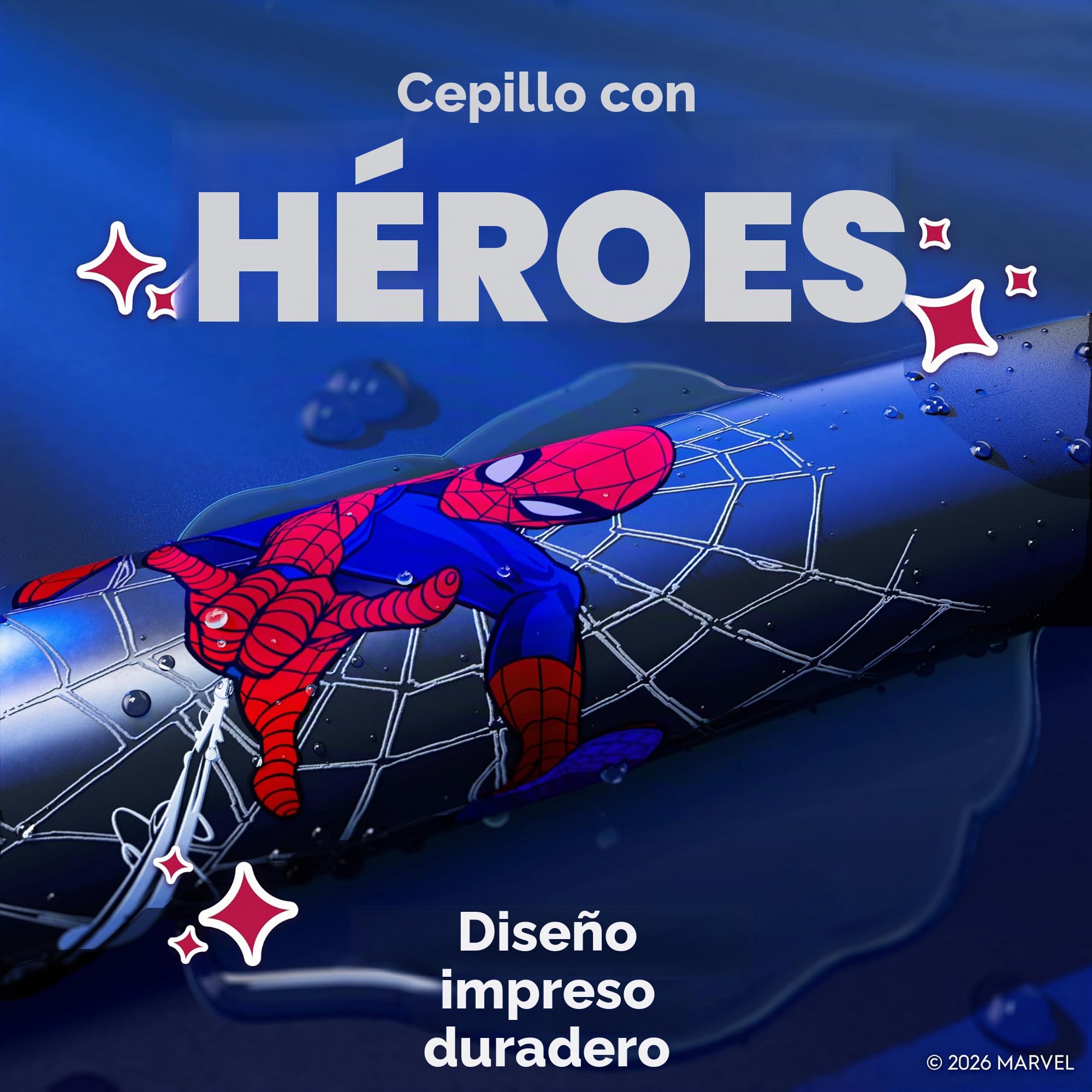 Oral-B iO Kids Limited - Cepillo de dientes eléctrico recargable, Spiderman con 1 cabezal de cepillo de cuidado suave, sensor de presión automático para proteger las encías, 3 ajustes de limpieza