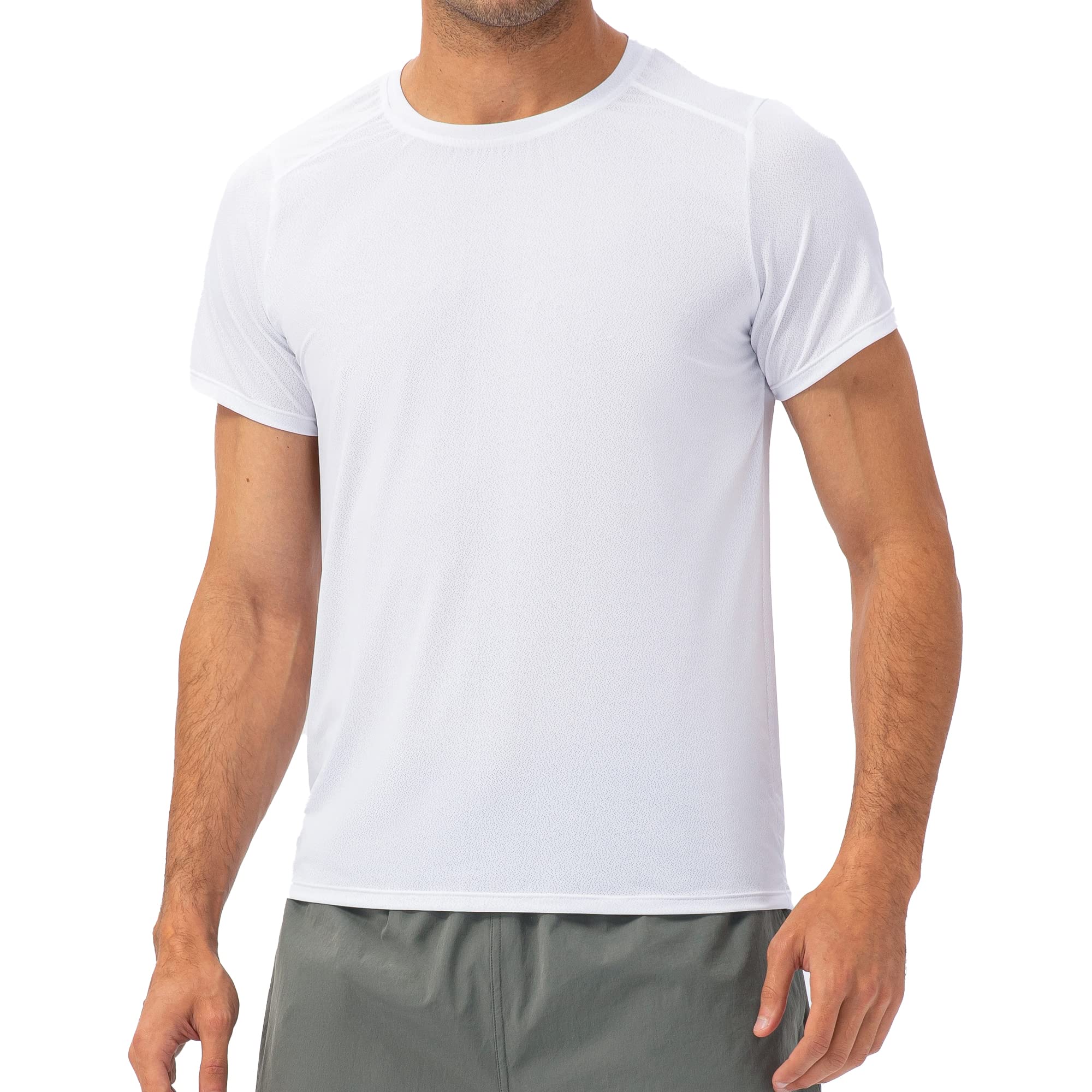 cloudmallWorkout Shirts for Men, Moisture Wicking Quick Dry Active Men's Athletic T Shirts