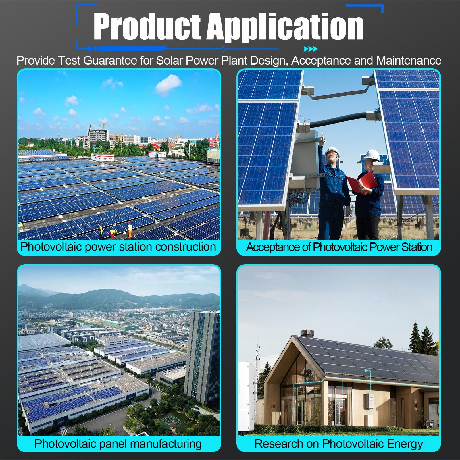 Voltaje de Circuito Abierto del Probador 2000W Mppt 0-40A Lcd