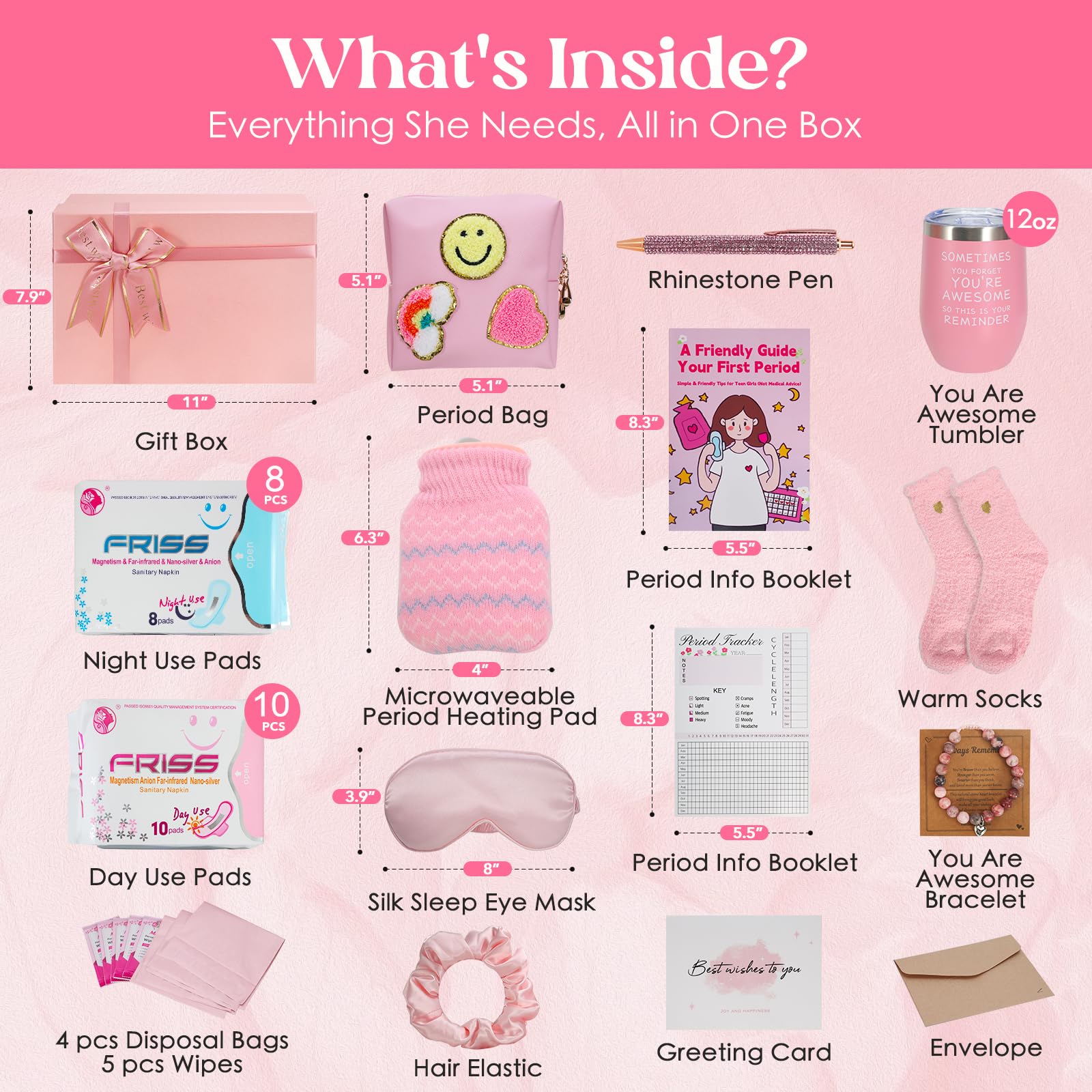Amazon | My First Period Kit 女の子用 9-12 | 第1期ギフトボックス