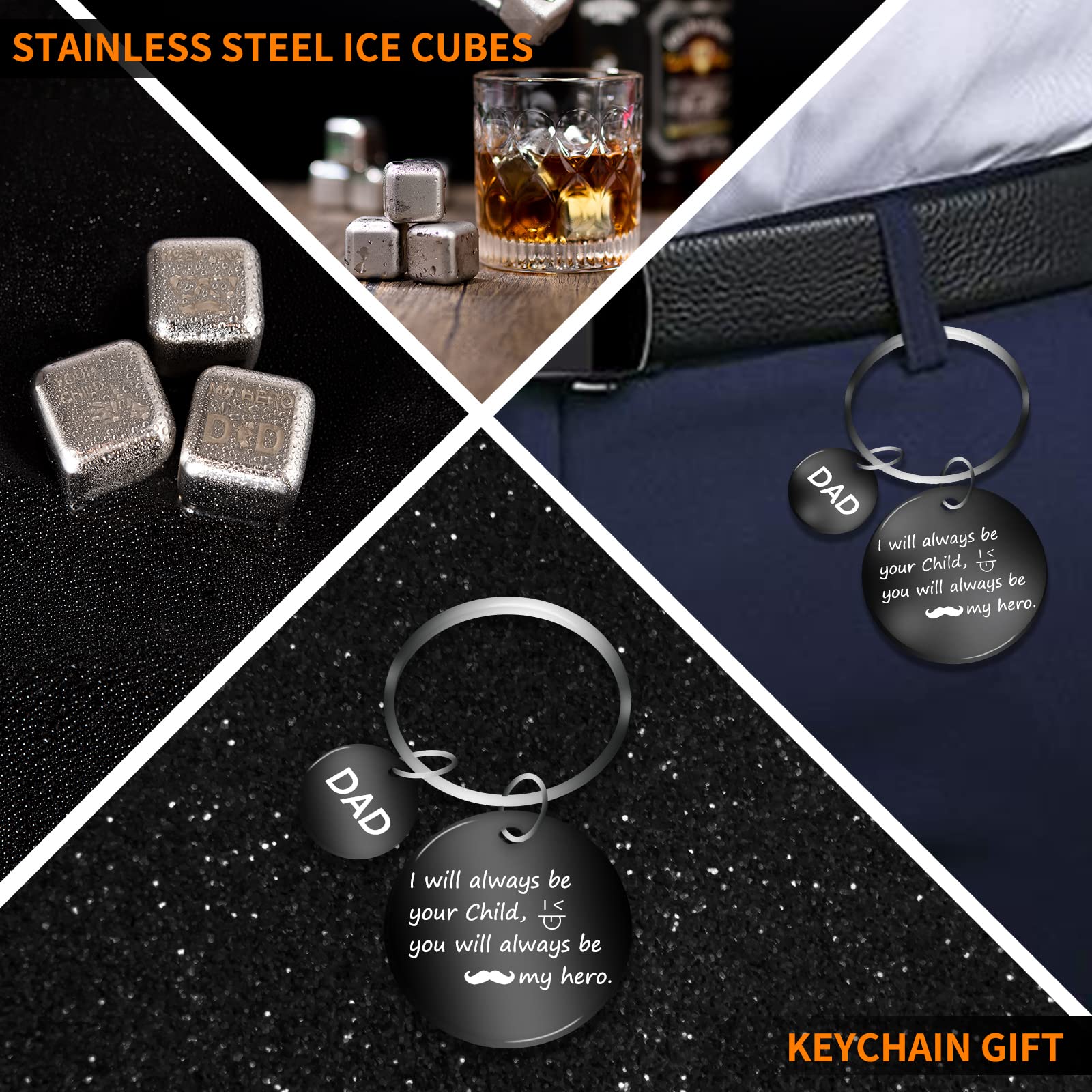 Birthday Gifts for Dad from Daughter Son - Awesome Dad Gifts Box with 20Oz Tumbler All in One Multitool Set Best Dad Gifts for Papa Father from Kids Wife Gift Ideas for Dad Men Who Wants Nothing