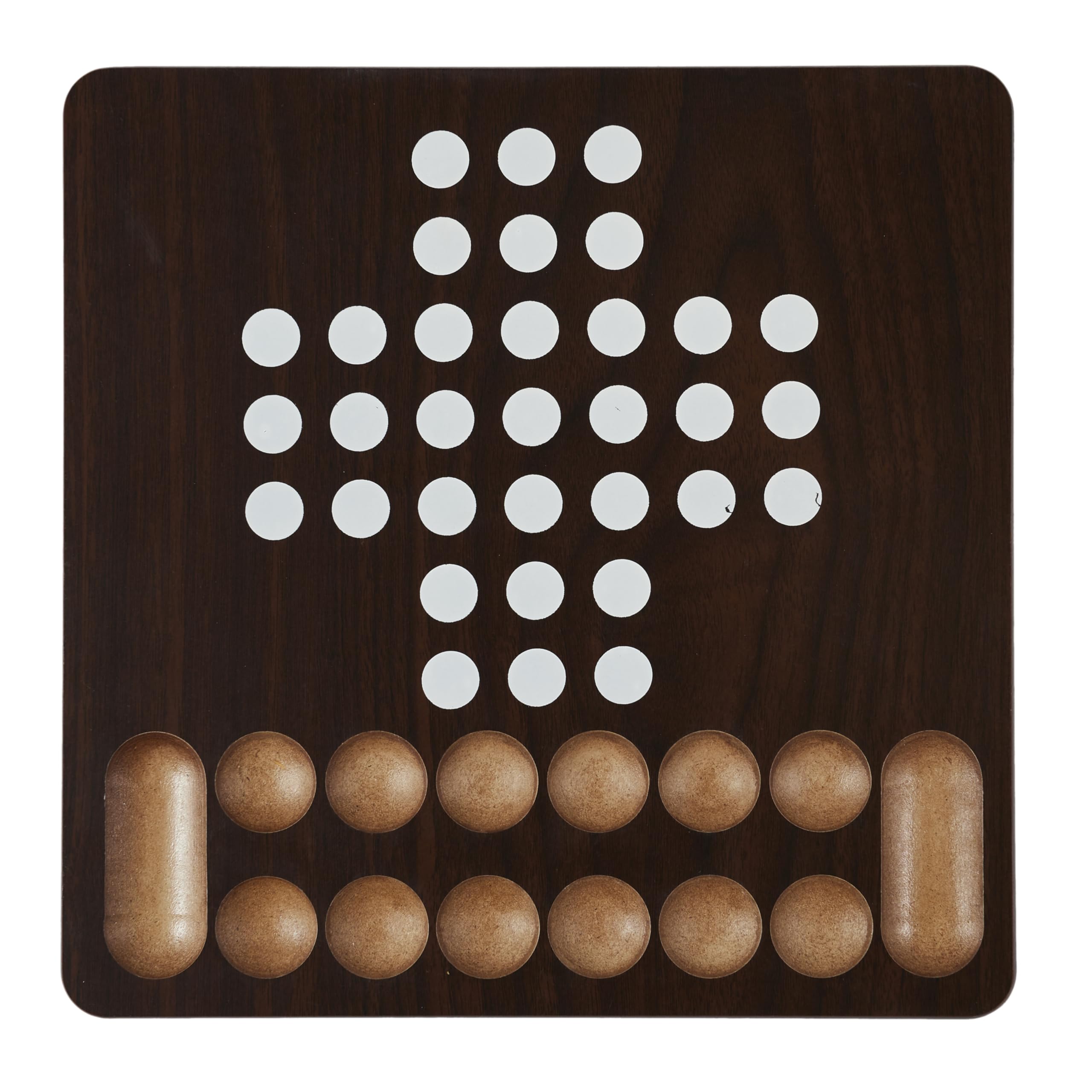 MISTER GADGET Coffret 10 Jeux de Société en Bois 32,5 cm Familial Marron | Bois MDF, coffret 10 jeux de société, 32,5 cm, échecs dames petits chevaux et plus, familial, marron