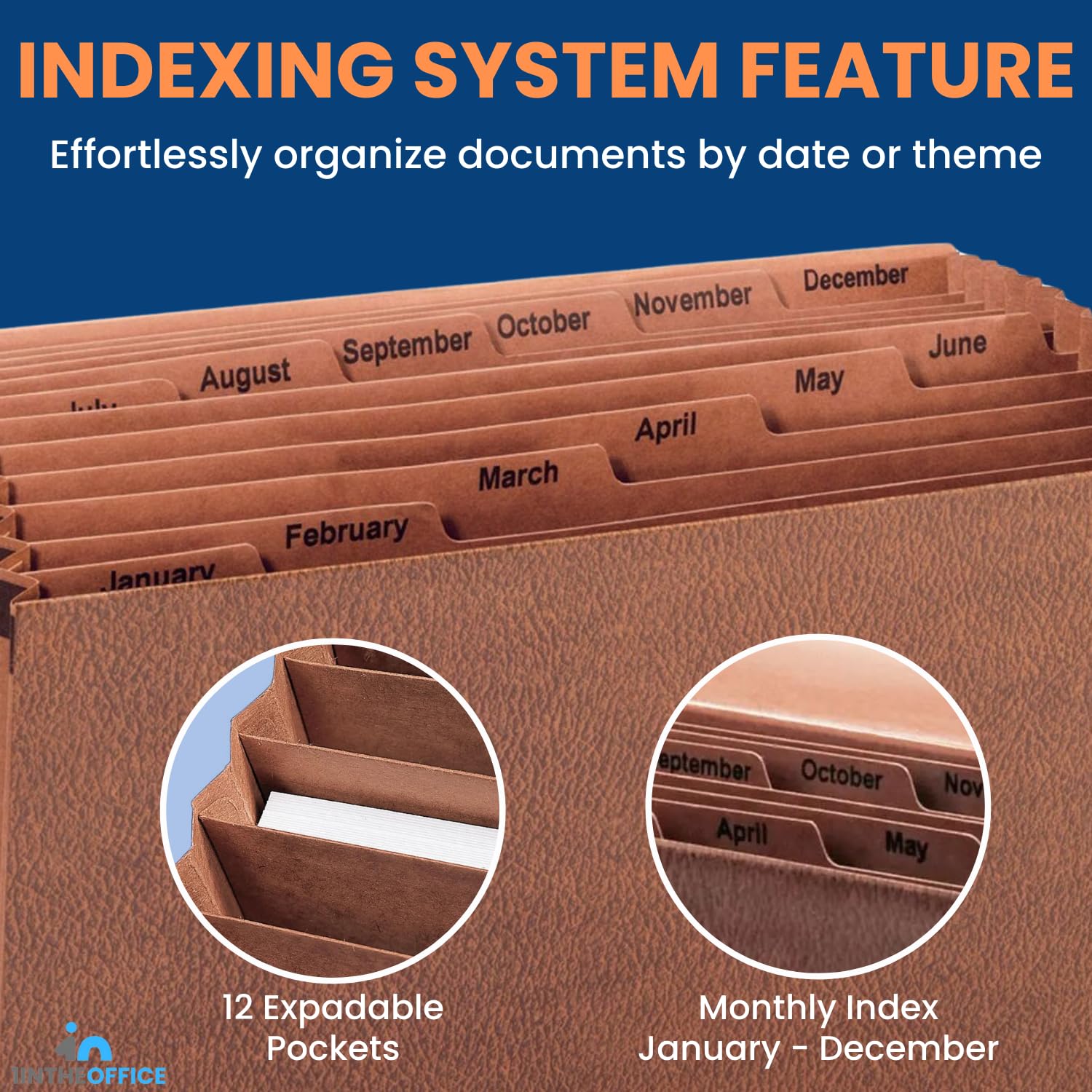 Snapklik.com : Accordion File Organizer, Expanding File Folder, Open ...