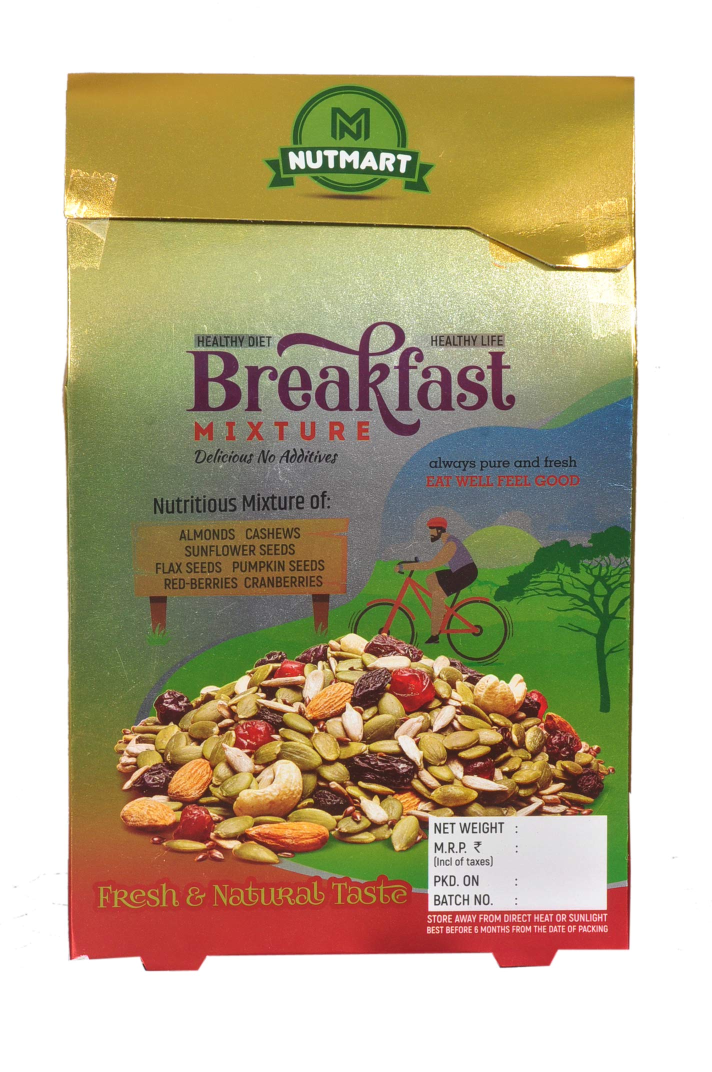 NUTMART Premium Trail Mix || Energy Mix || Immunity Booster || Breakfast Mixture || Almonds,Cashews,Pumpkin Seeds,Sunflower Seeds,Flax Seeds,Cranberries,RED Berry || 250 Grams || RS 249 (B08K83KDYV) Amazon Price History, Amazon Price Tracker