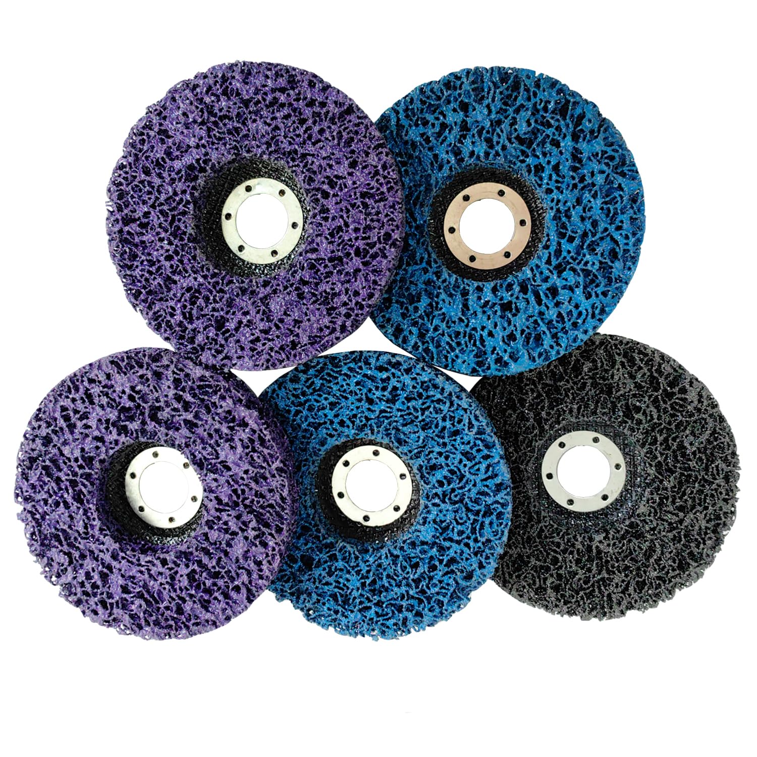 5 Disques de Nettoyage CSD 125x22mm Mélangé Disque de Tissu en Nylon Disque de Nettoyage Grossier Disques CSD Pour Meuleuse D'angle pour Enlèvement de la Rouille, Peinture, Rouille et l'oxydation
