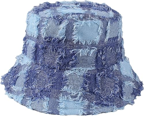 Miniatura 1 de Verdusa Gorras de pesca al aire libre de los sombreros de mezclilla del ajuste crudo de la