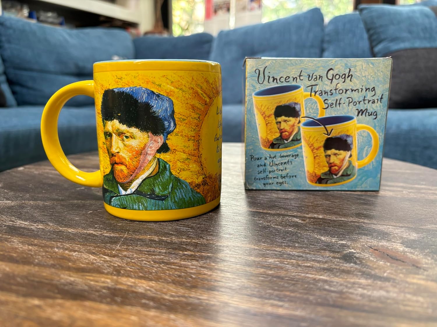 The Unemployed Philosophers Guild Vincent Van Gogh Heat Transforming Mug - Hot Coffee Changes Van Gogh's Self-Portrait, Comes in Fun Gift Box, 10 oz - Image 4