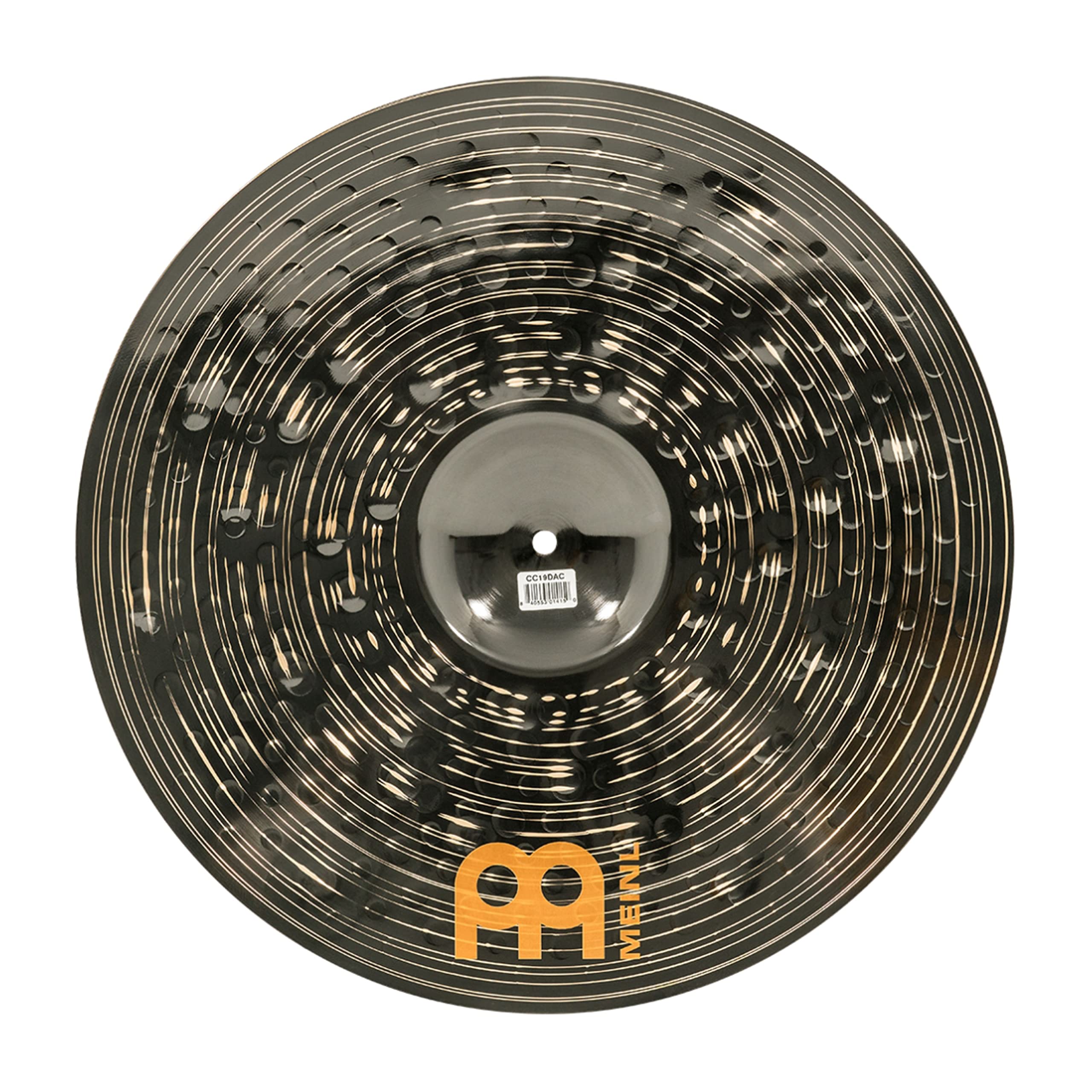 Meinl Classics Custom Dark 19 pouces (48,26cm) Cymbale Crash pour batterie – B10 Bronze, Finition Dark, Fabriquée en Allemagne (CC19DAC)