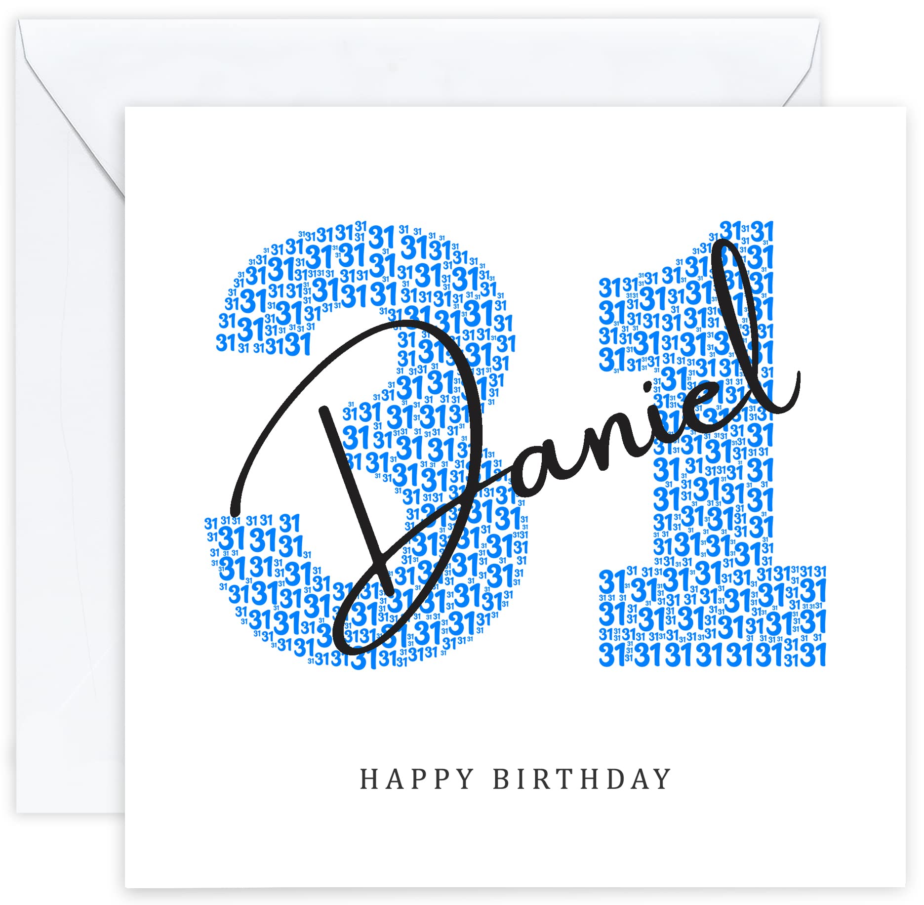 Personalised 31st Birthday Card - Thirty First Birthday Card for Thirty One 31 Year Old Men Son Grandson Nephew Brother Him (Age 31) โ image 1
